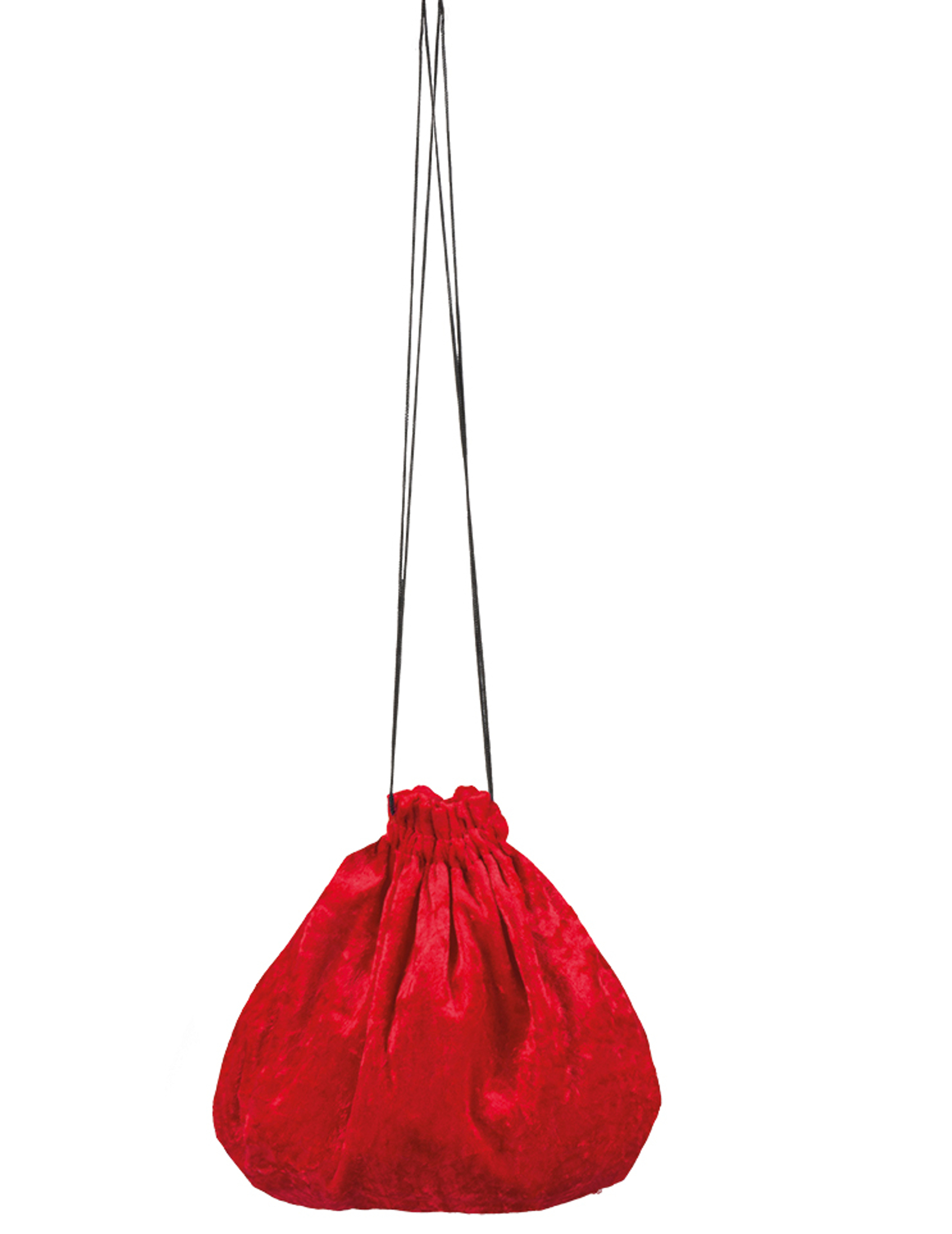 Sacoche velours rouge 27 cm