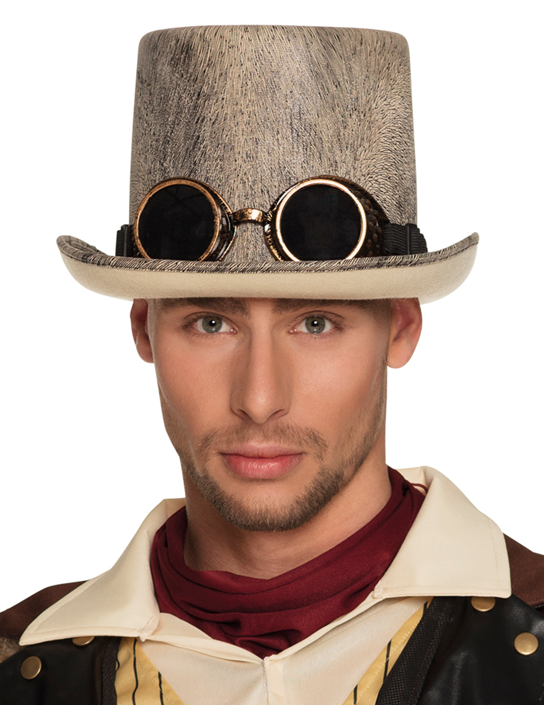Chapeau haut de forme patiné adulte Steampunk