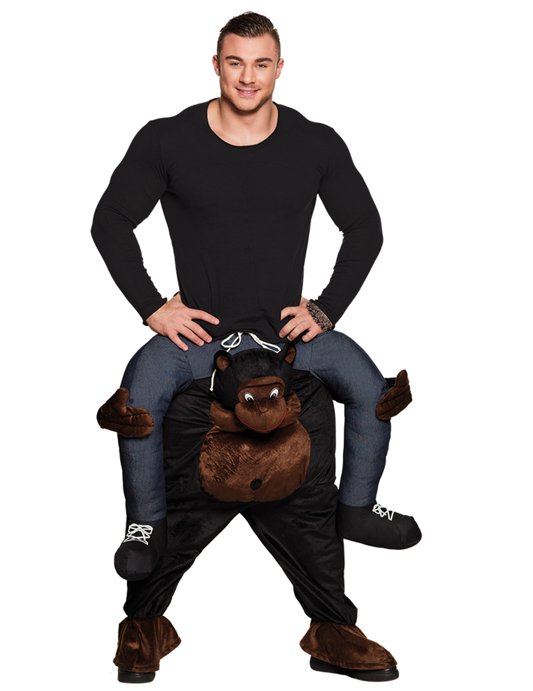 Déguisement homme à dos de gorille adulte