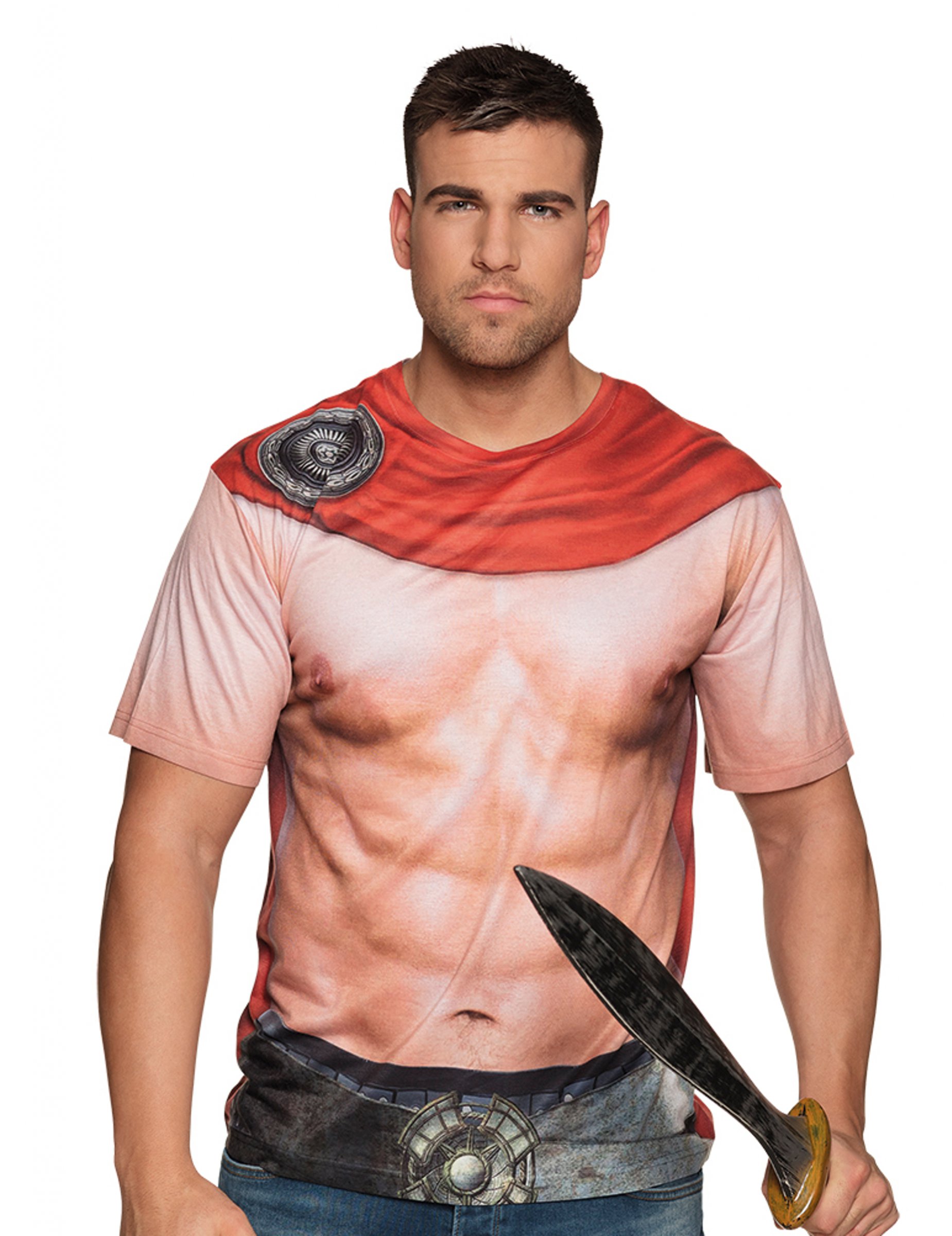 T-shirt gladiateur torse nu adulte