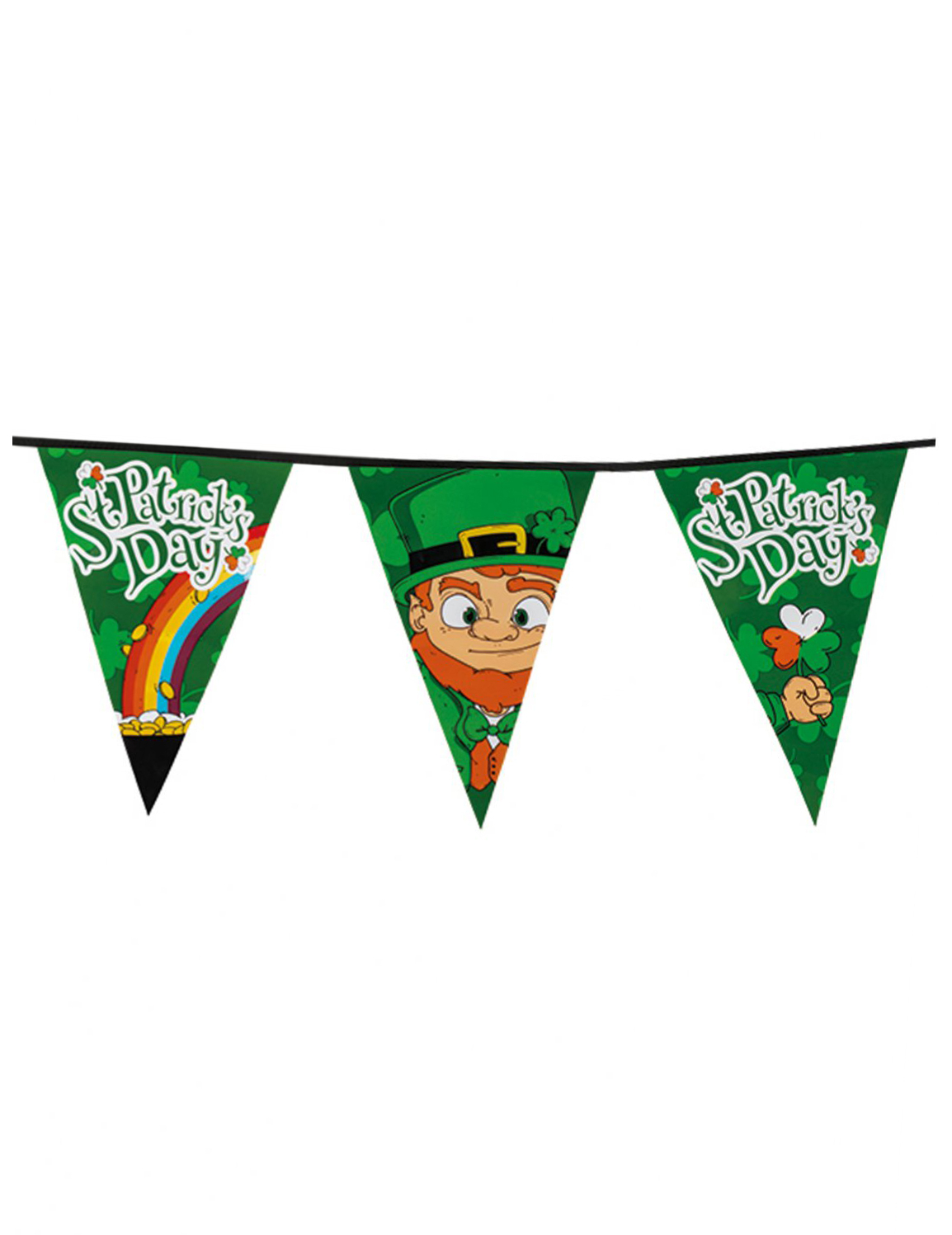 Guirlande à fanions 8 m Saint Patrick