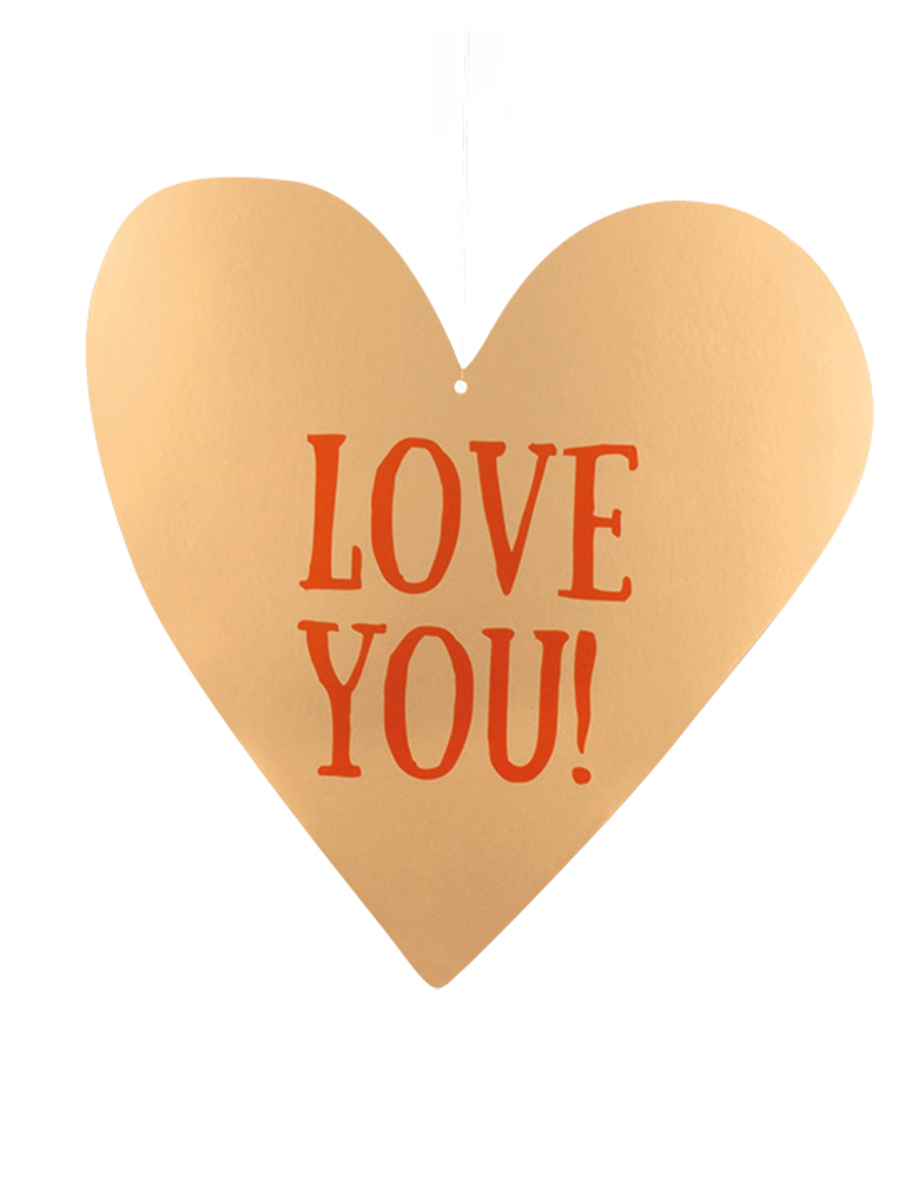 Décoration à suspendre Love you 30 x 29 cm