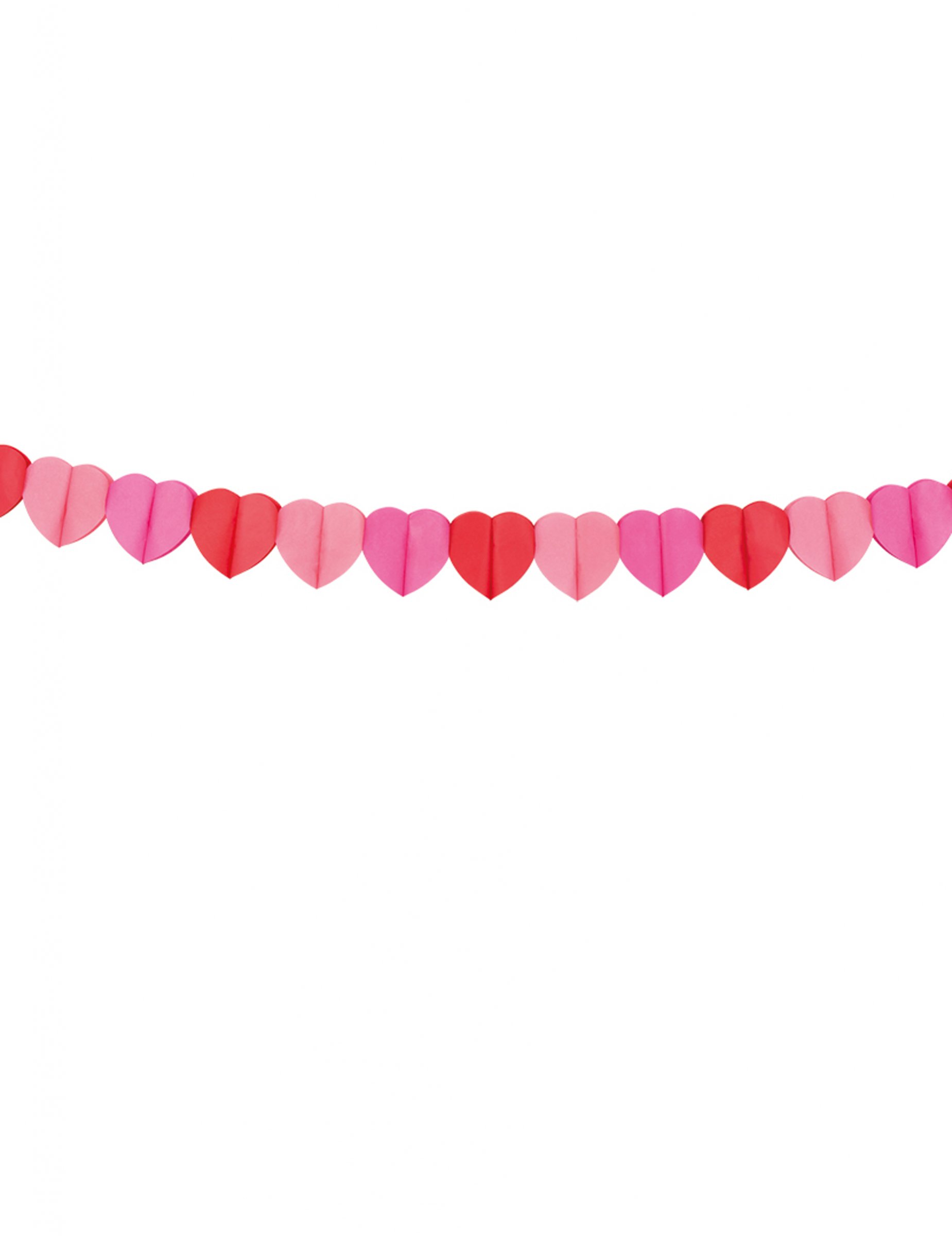 Guirlande en papier coeurs Love you 4 m