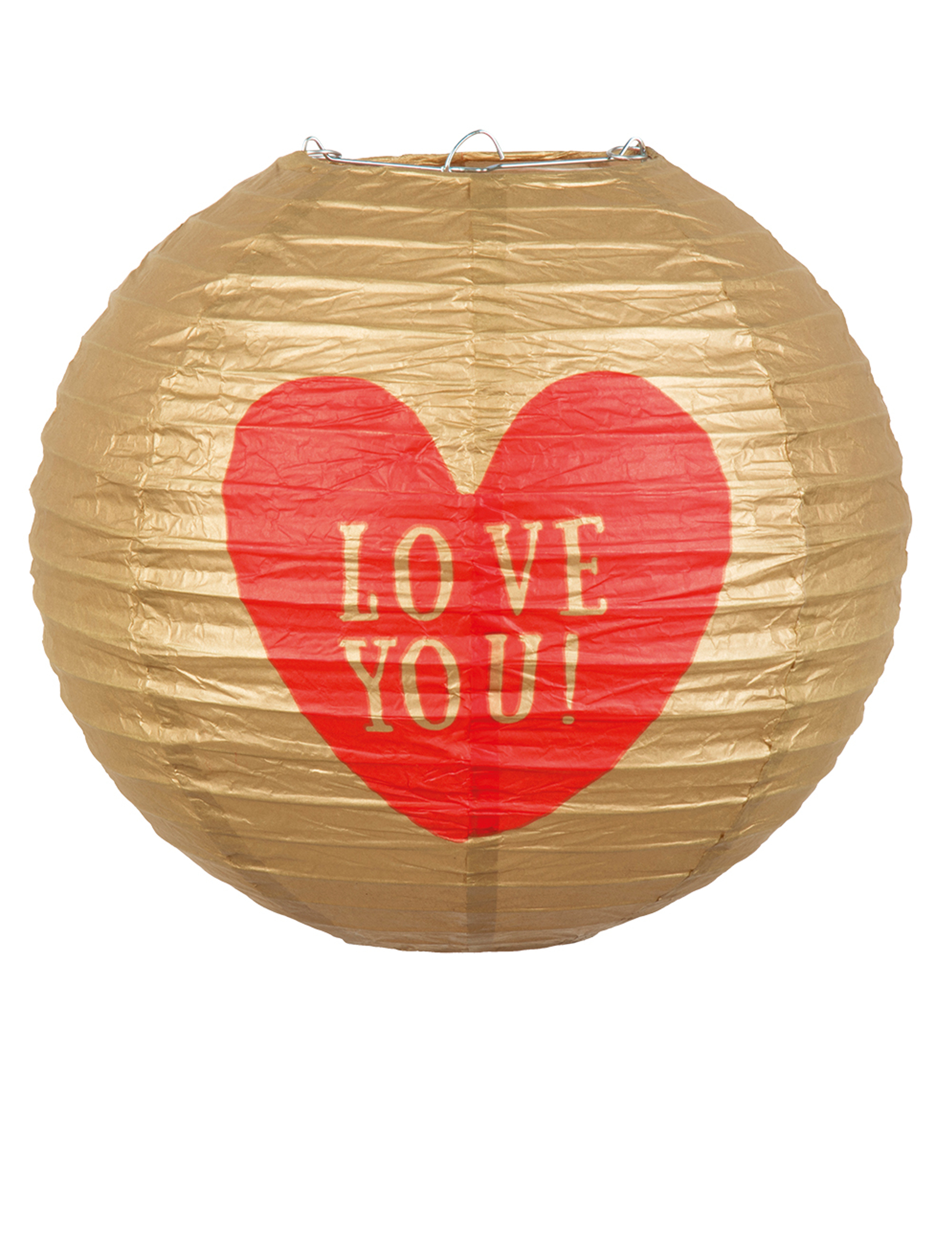 Lanterne en papier Love you 25 cm