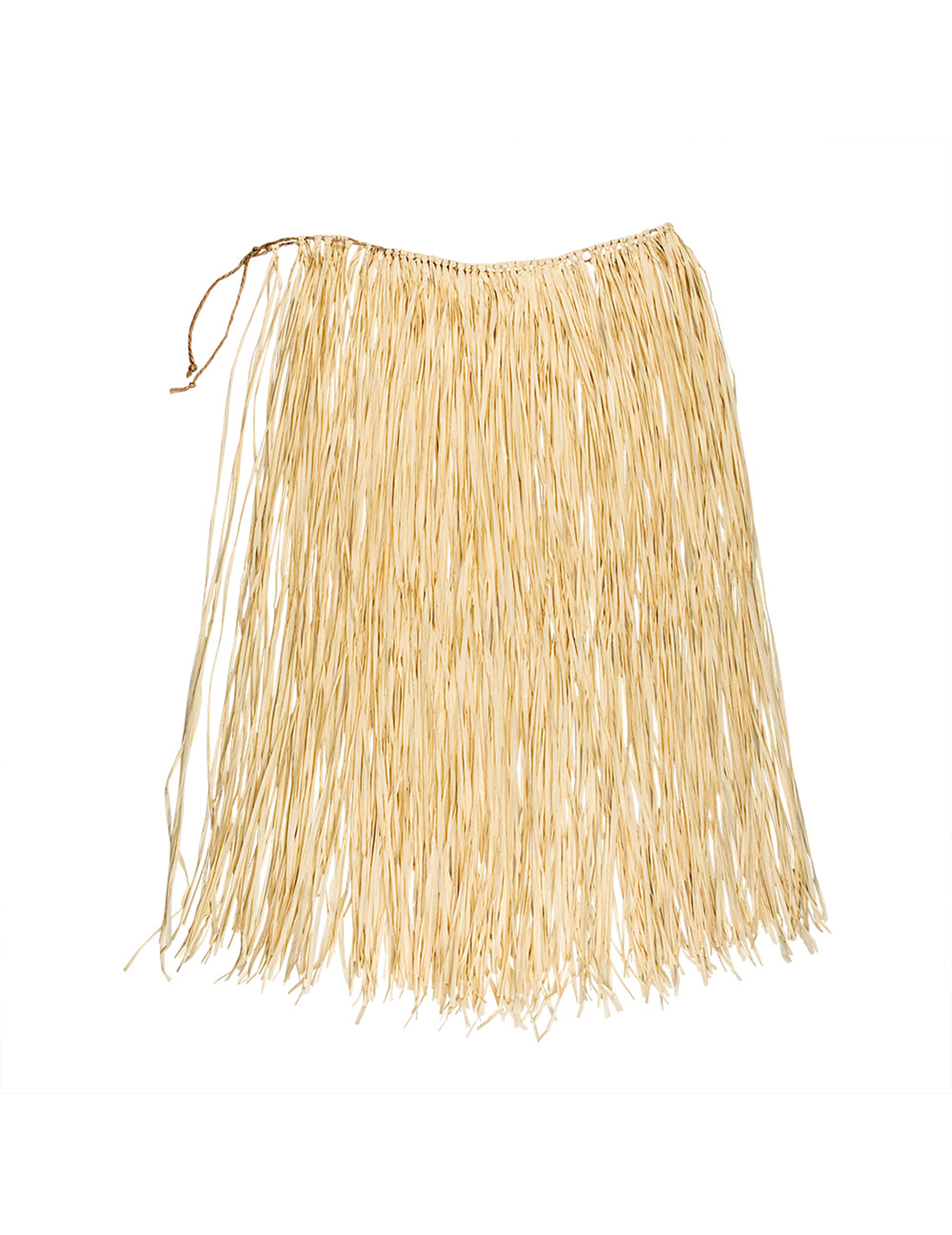 Jupe hawaïenne longue naturelle raphia adulte
