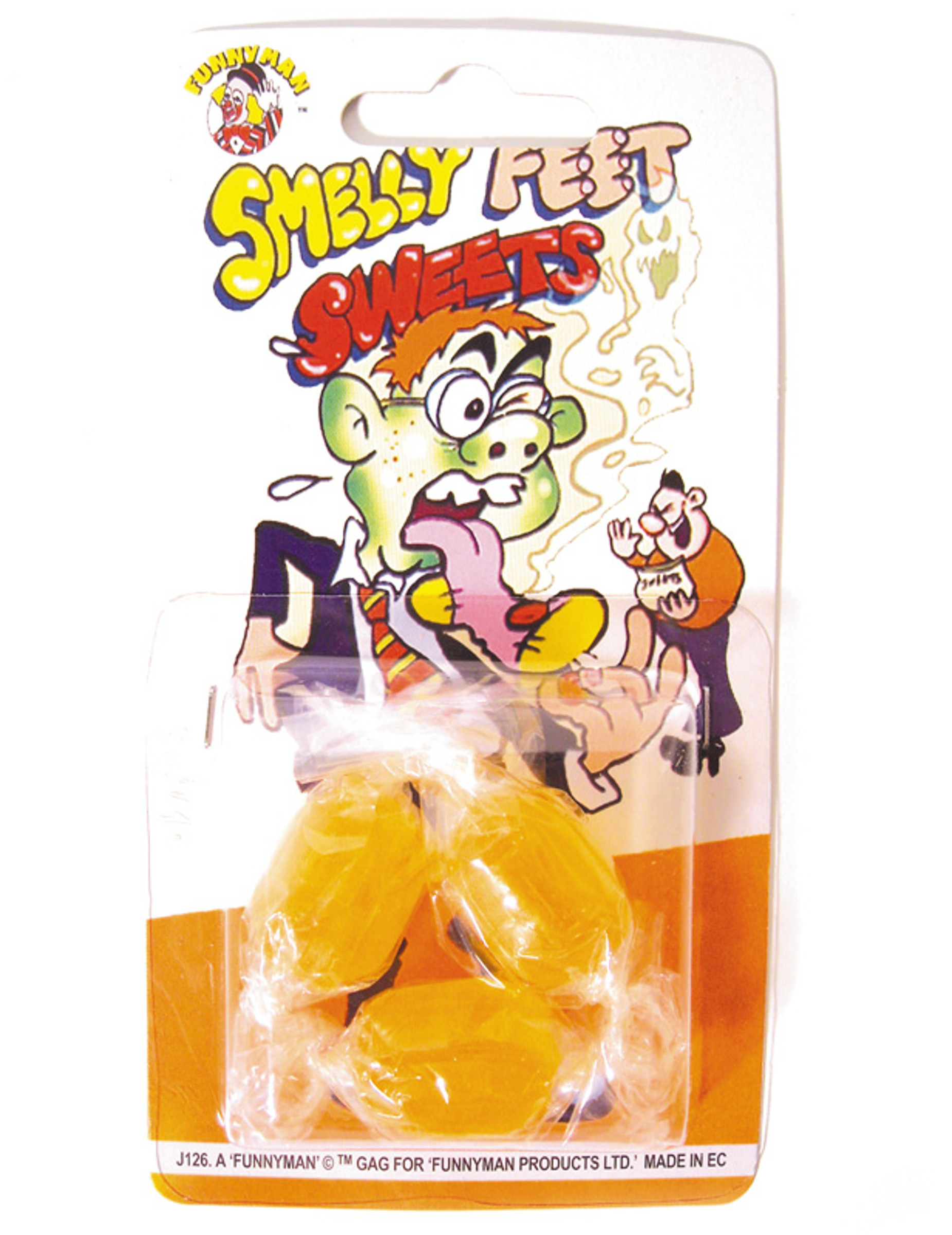 3 Bonbons humoristique goût pieds