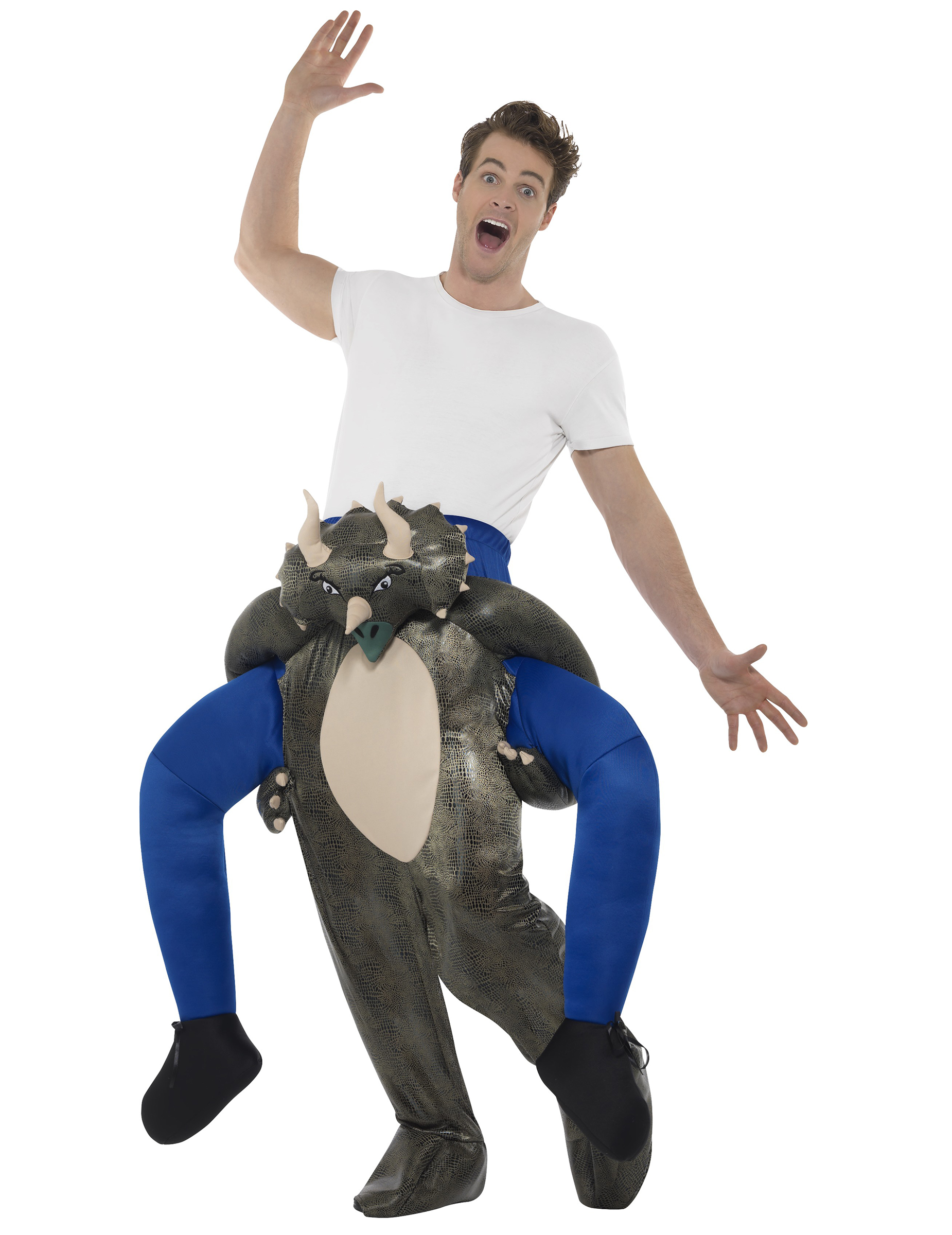 Déguisement homme à dos de dinosaure adulte