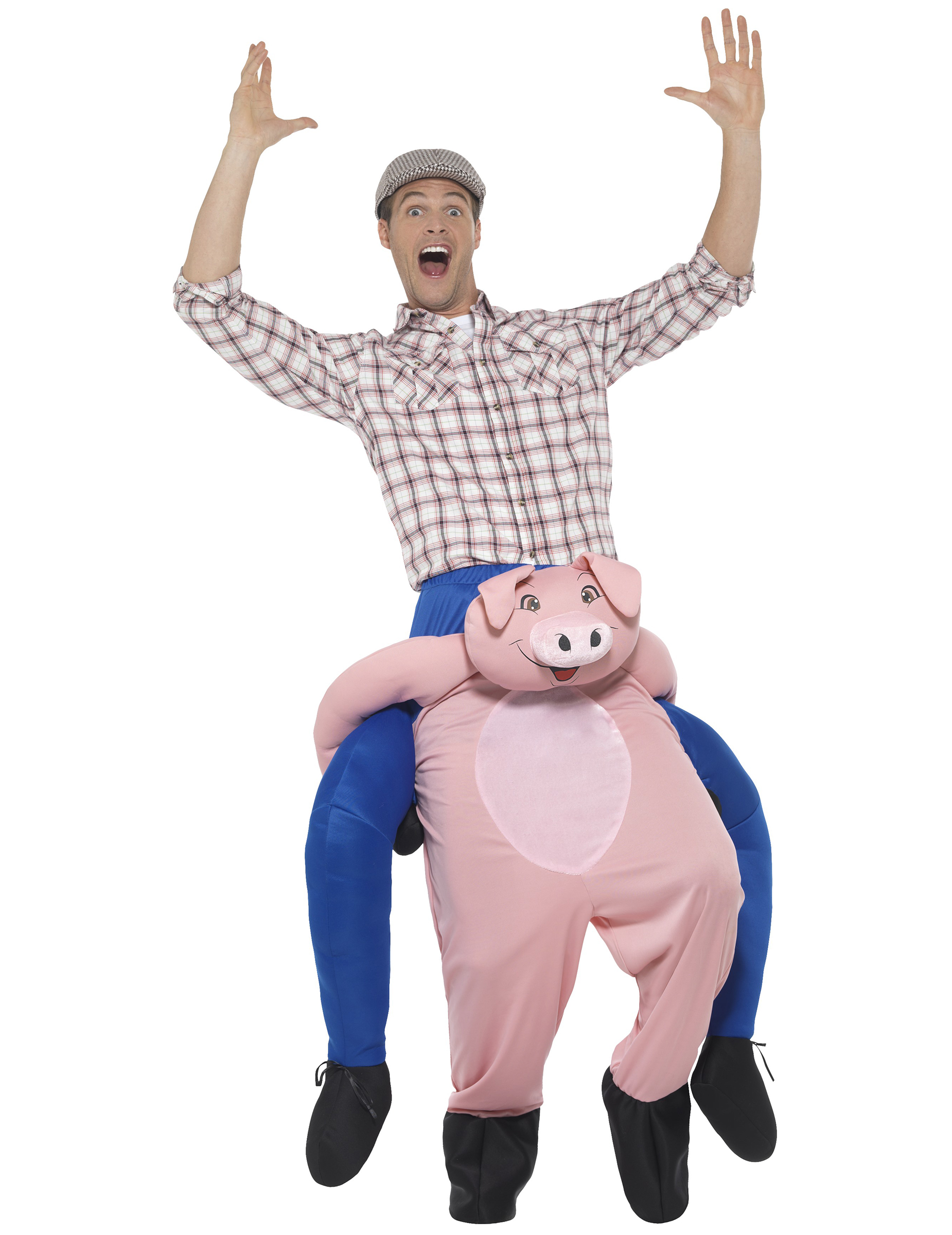 Déguisement homme à dos de cochon adulte
