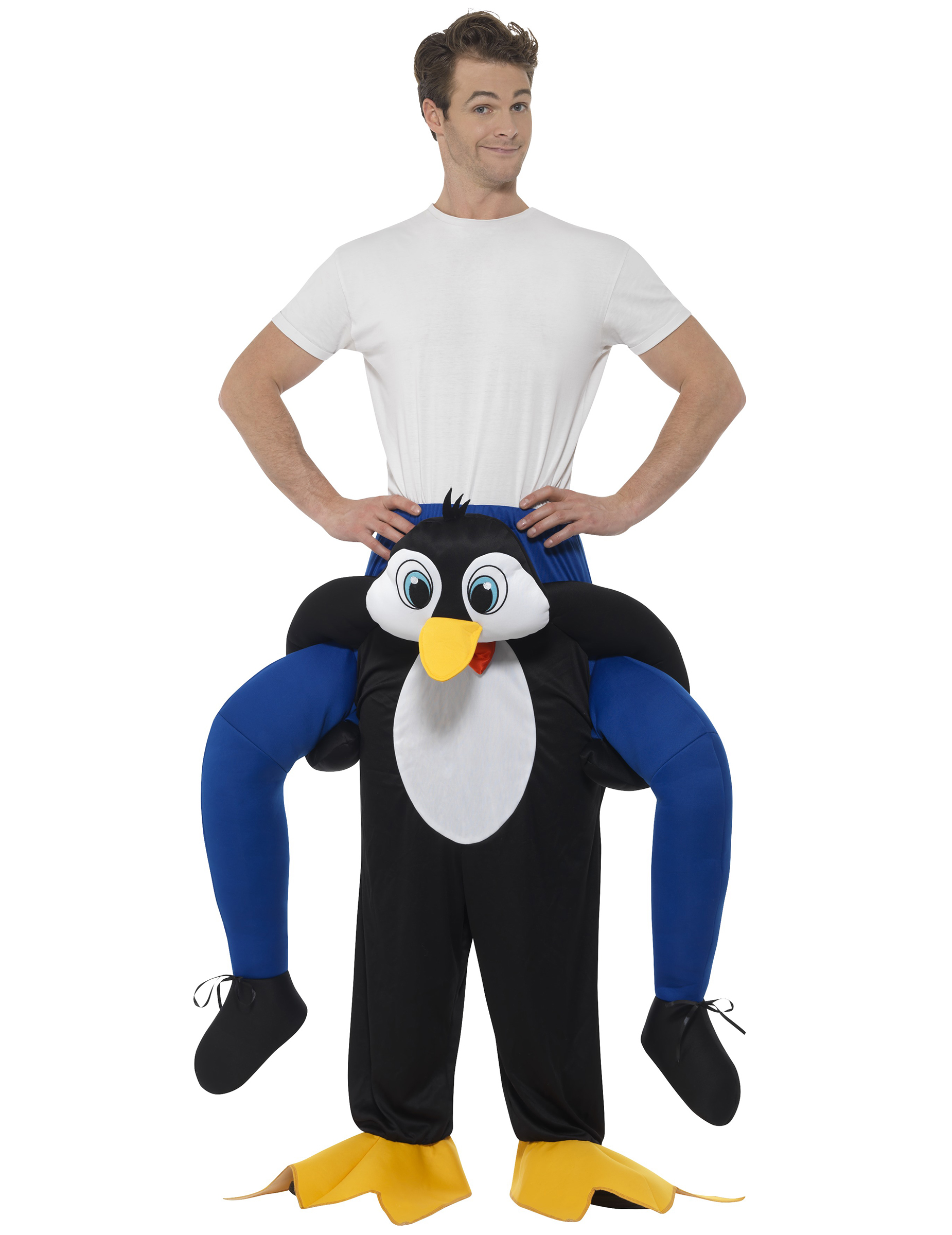 Déguisement homme à dos de pingouin adulte