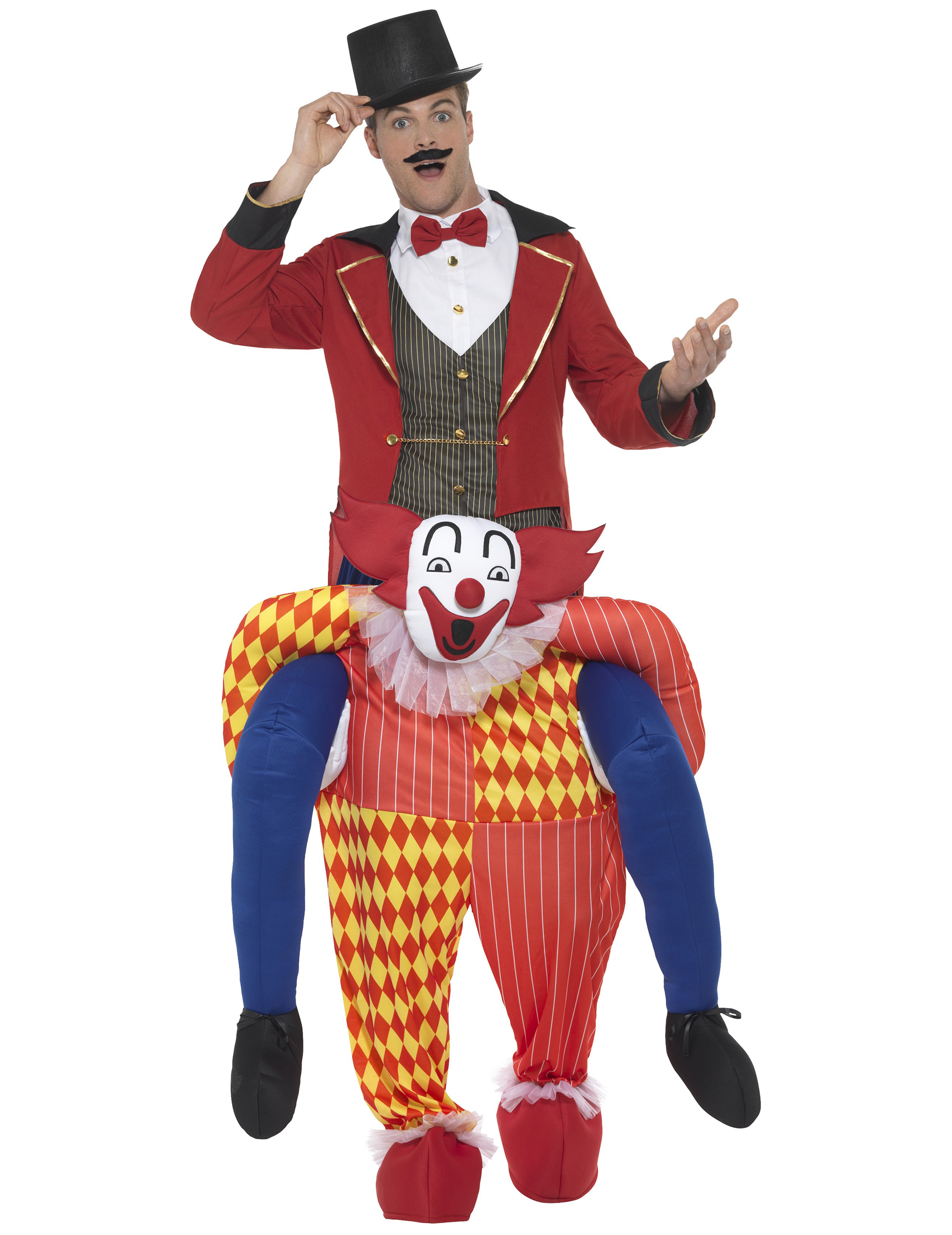 Déguisement homme à dos de clown adulte