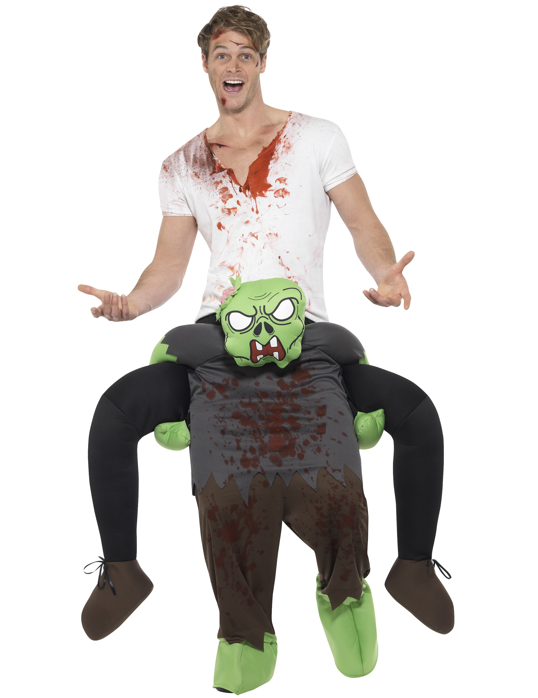 Déguisement homme à dos de zombie adulte Halloween