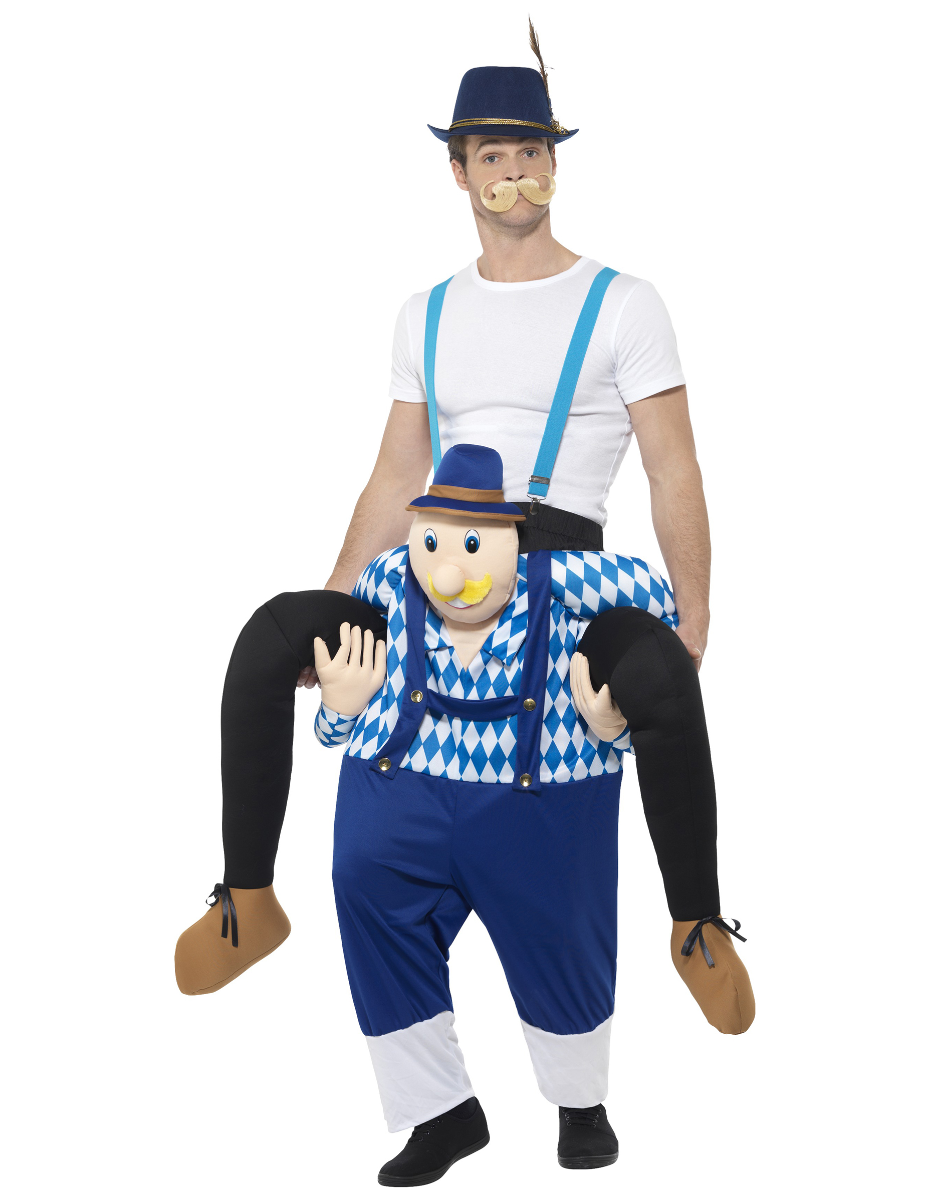 Déguisement homme à dos de bavarois bleu adulte Fête de la bière