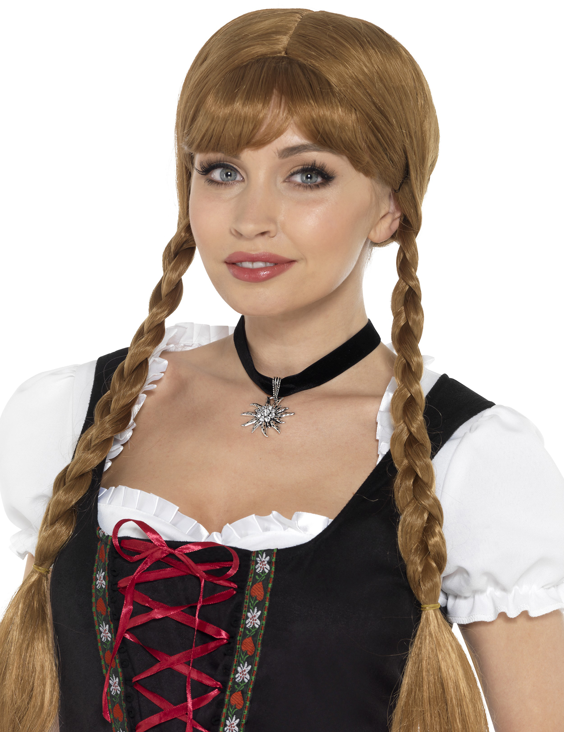 Collier ras-de-cou noir bavarois femme