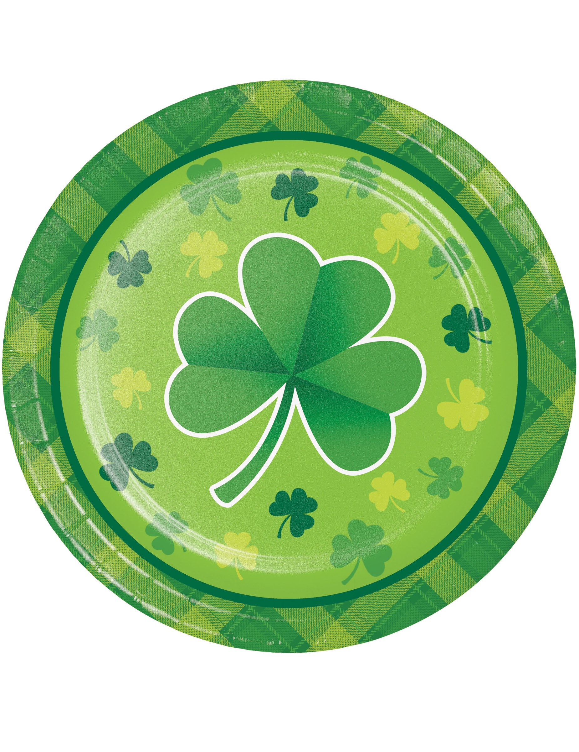 8 Petites assiettes en carton St Patrick 18 cm