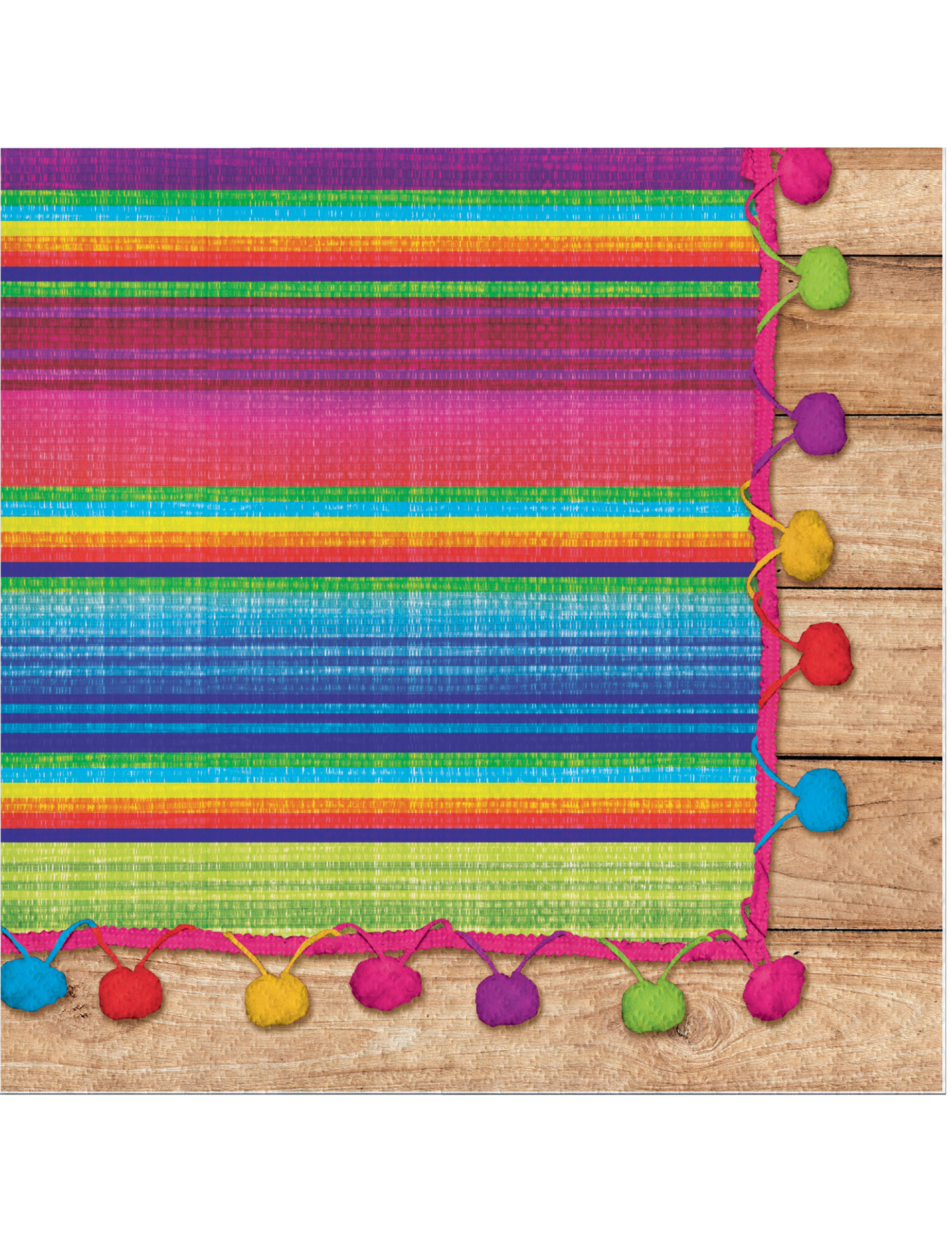 16 Serviettes en papier Poncho 33 x 33 cm