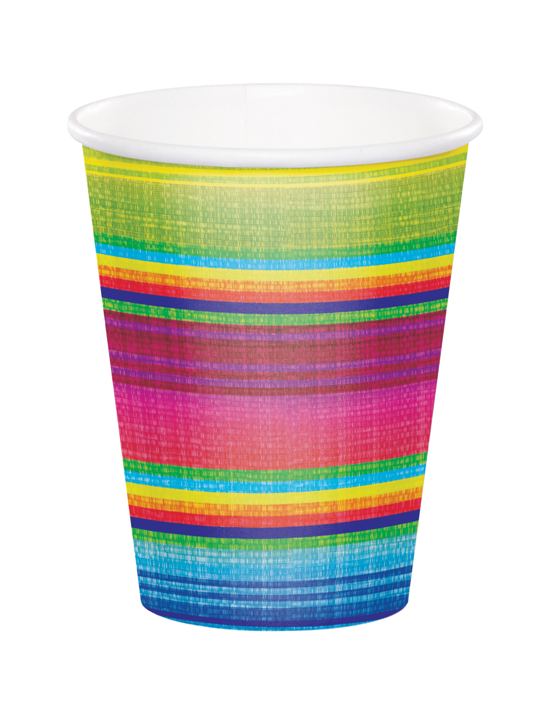 8 Gobelets en carton Poncho 25 cl