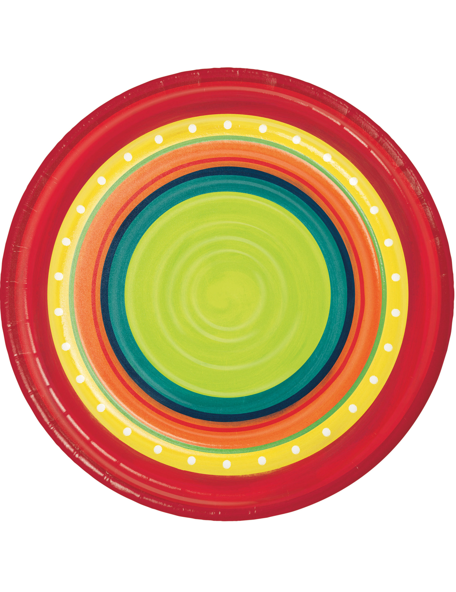 8 Petites assiettes en carton Mexicaines 18 cm