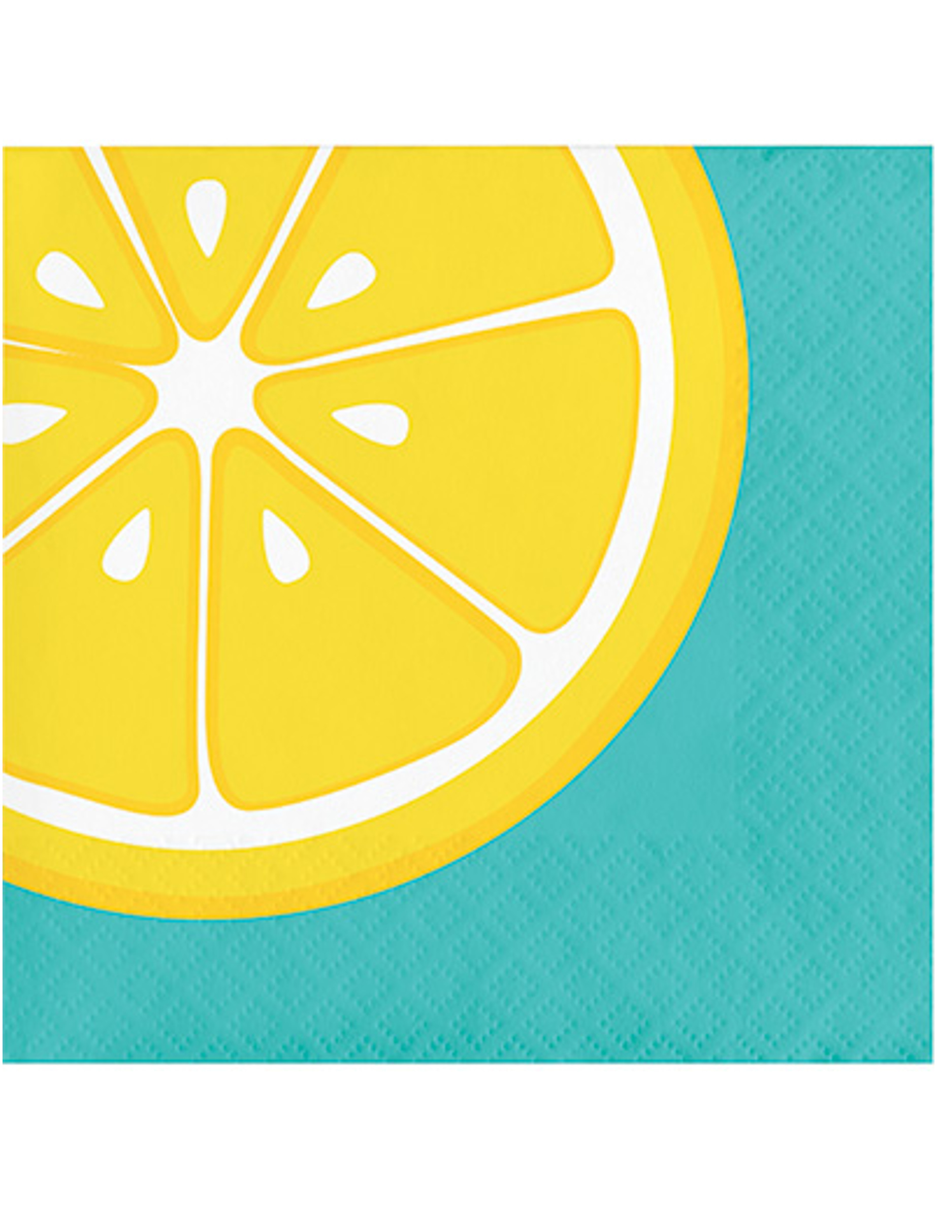 16 Petites serviettes en papier citron