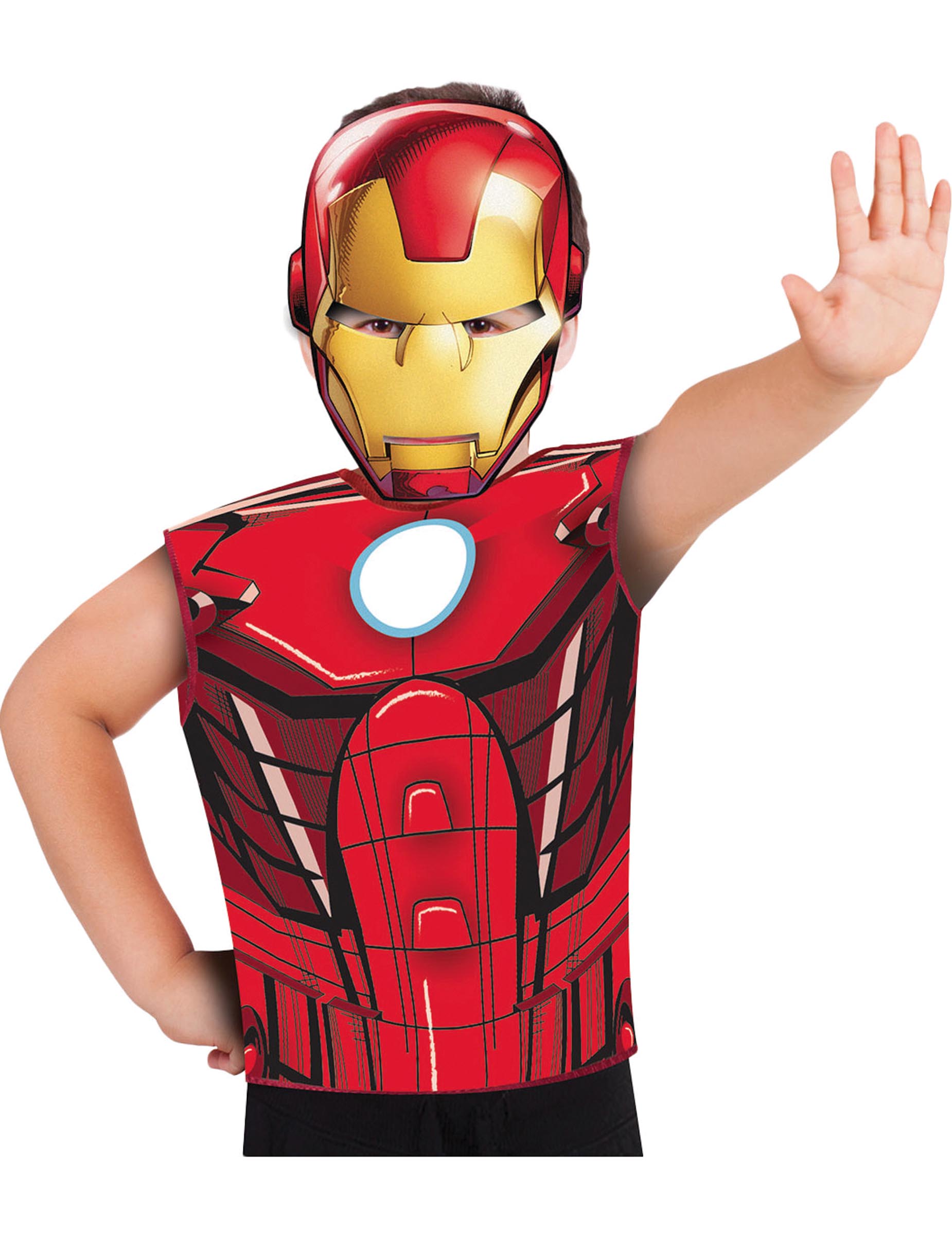 T-shirt et masque Iron Man  enfant