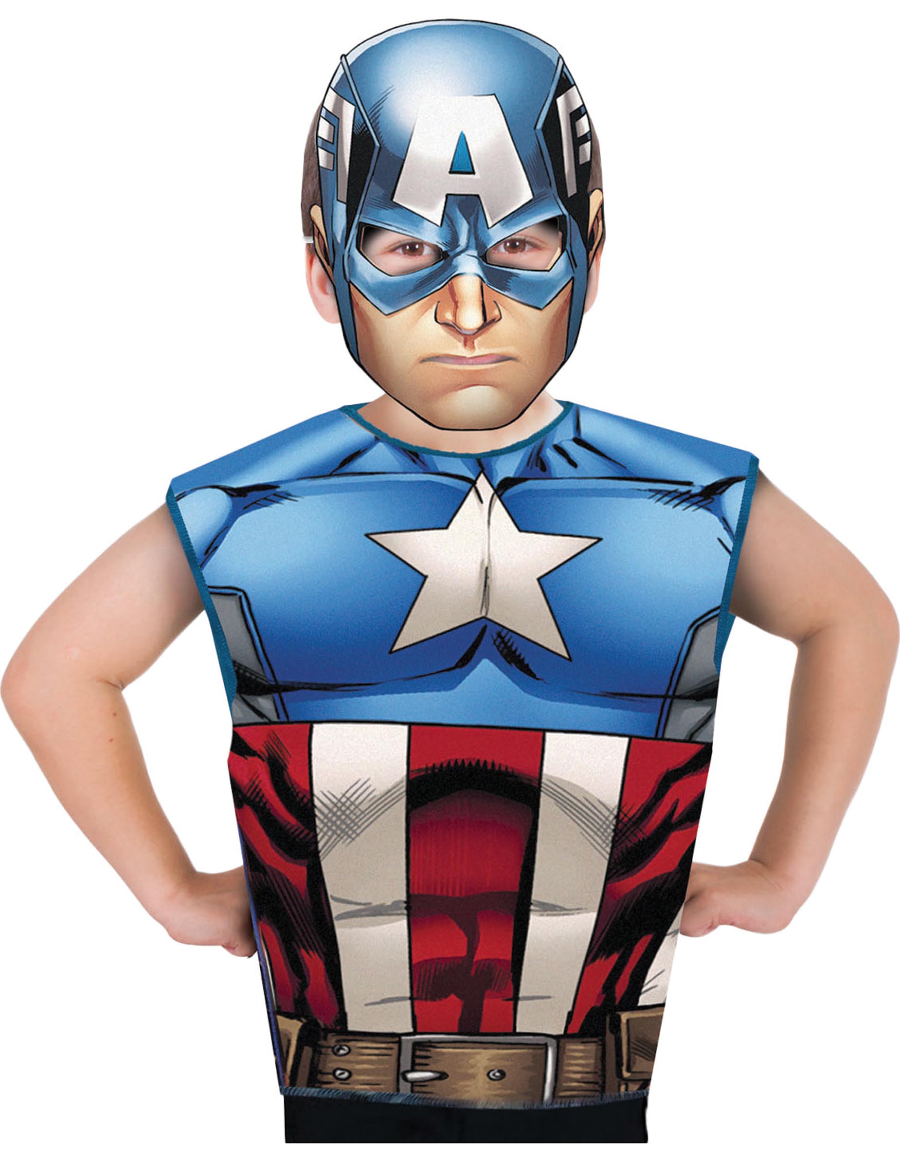 T-shirt et masque Captain America  enfant