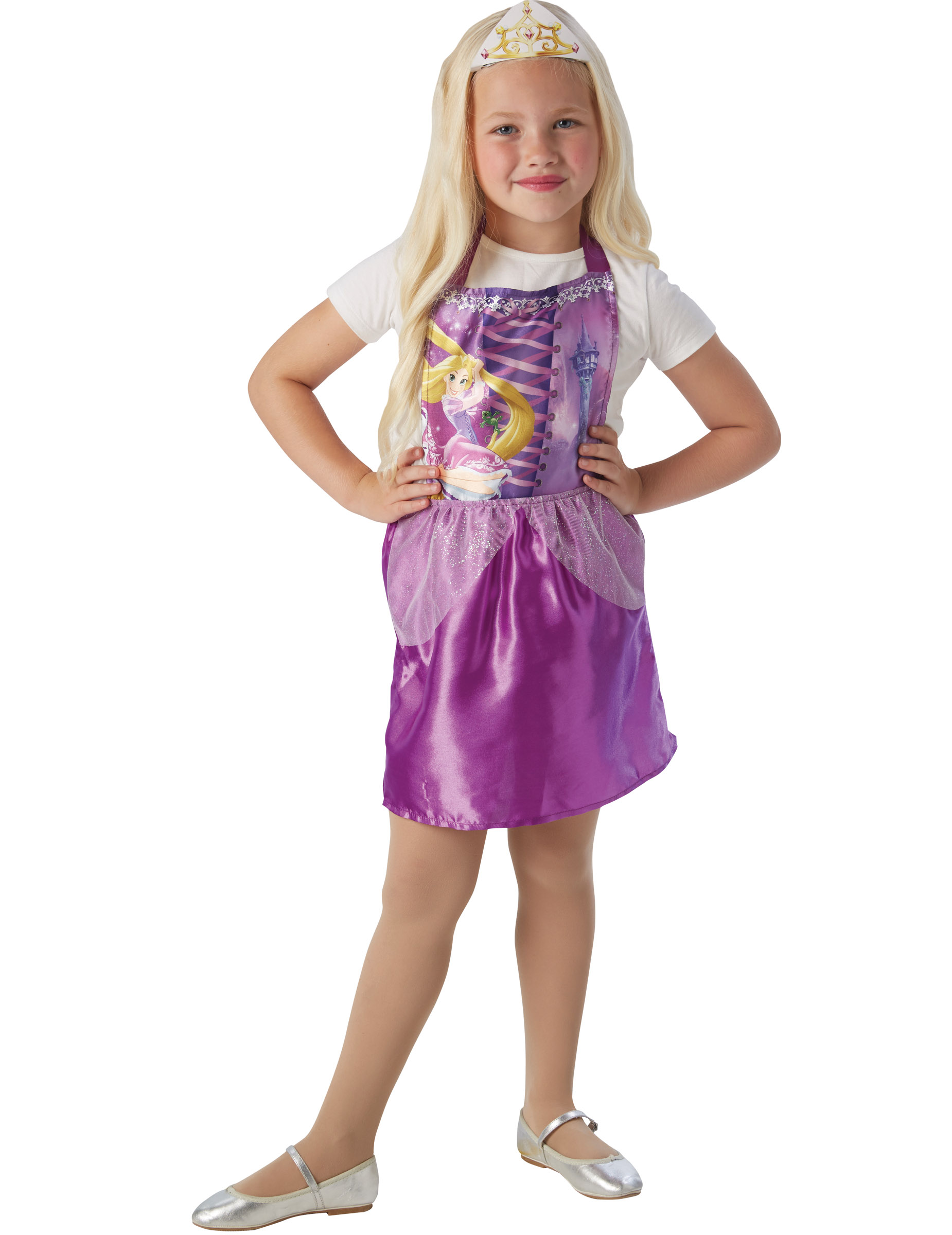 Robe avec tiare Raiponce  enfant