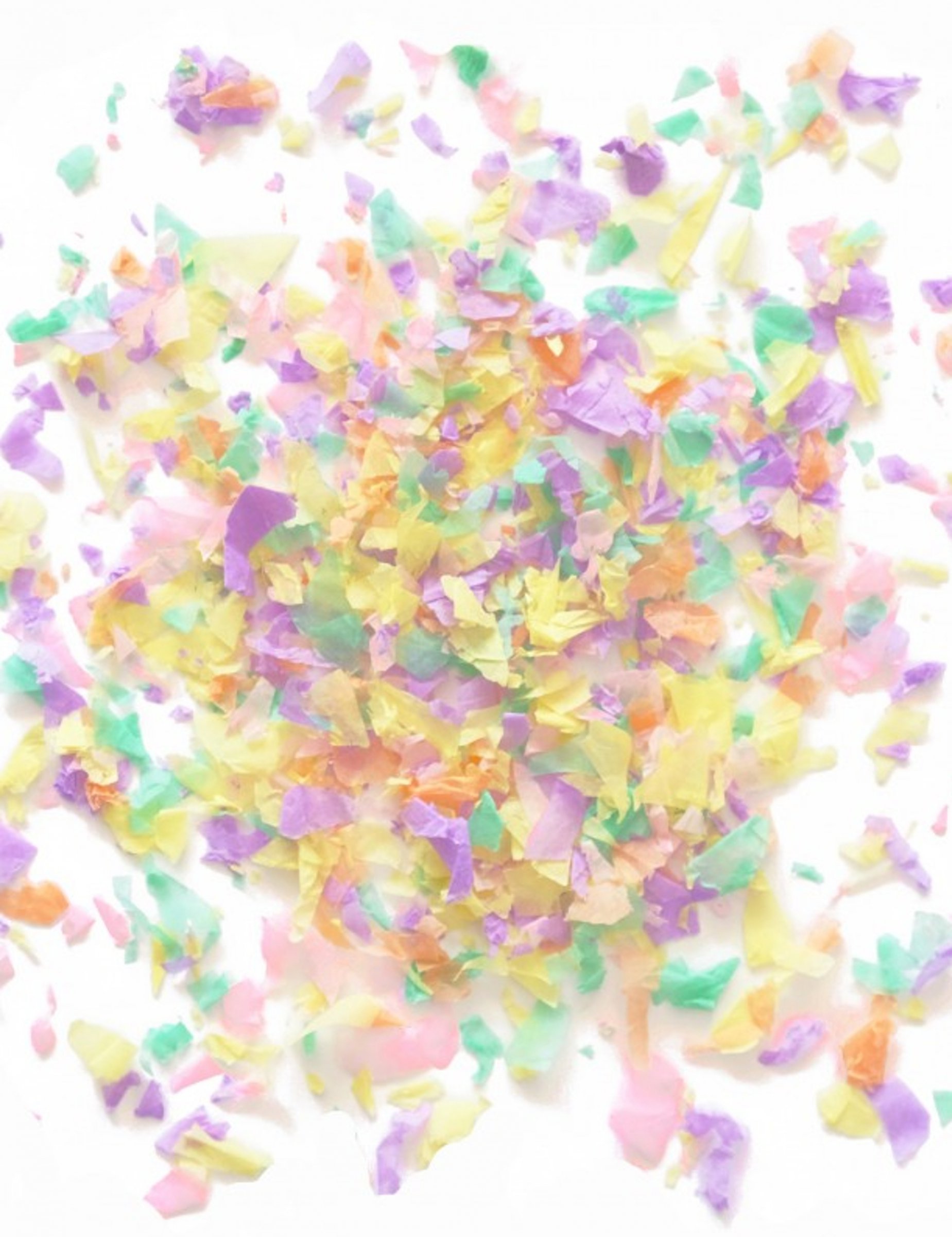 Mini sachet confettis papier ignifugé pastel 20 gr