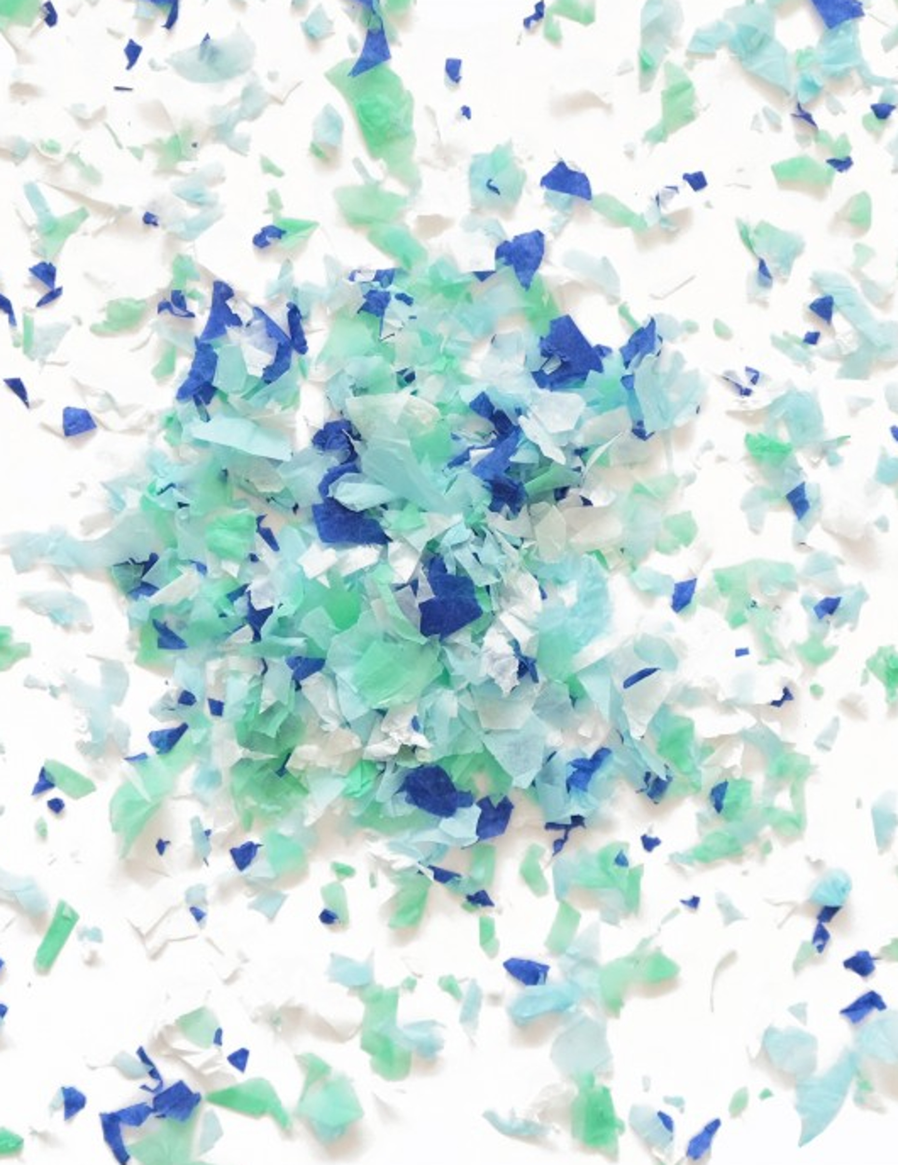 Mini sachet confettis papier ignifugé bleu 50 gr