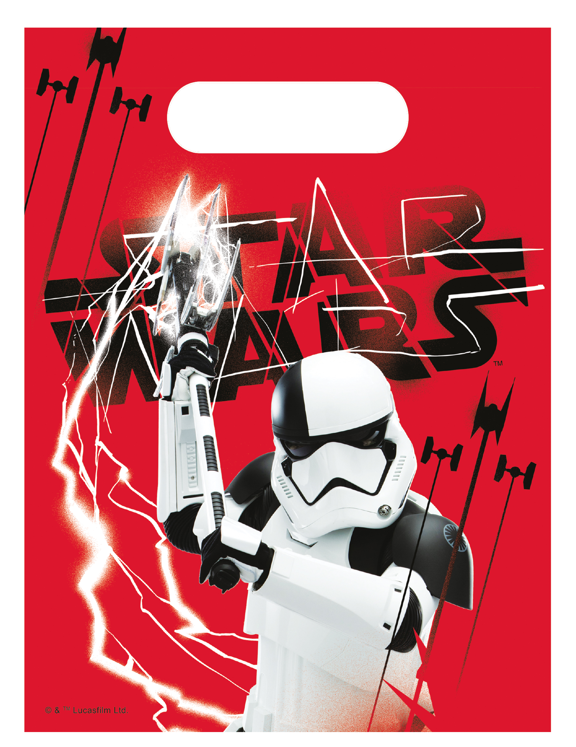 6 sacs cadeaux Star wars 8 The Last Jedi  23 x 16,5 cm