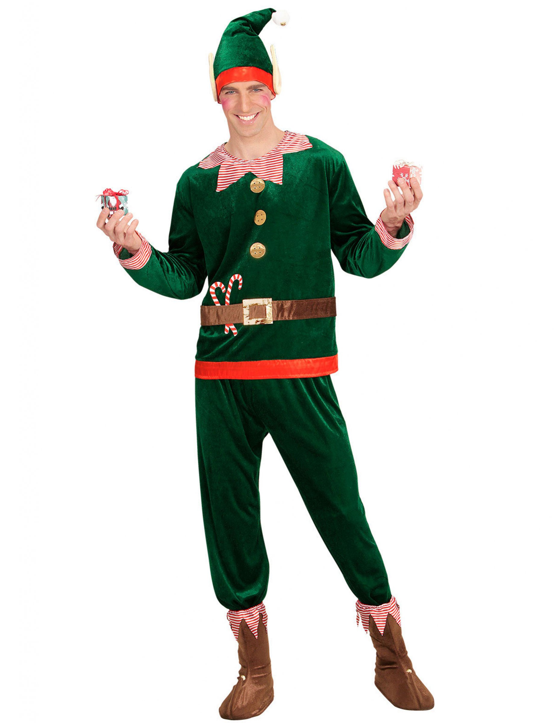 Déguisement assistant lutin homme Noël