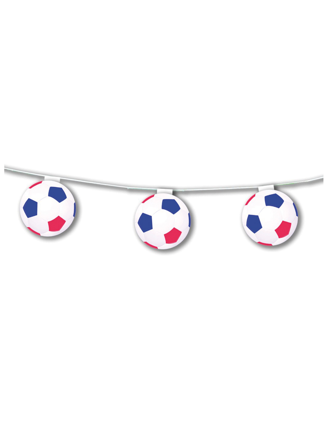 Guirlande papier ignifugé Ballons bleu blanc rouge 3m20