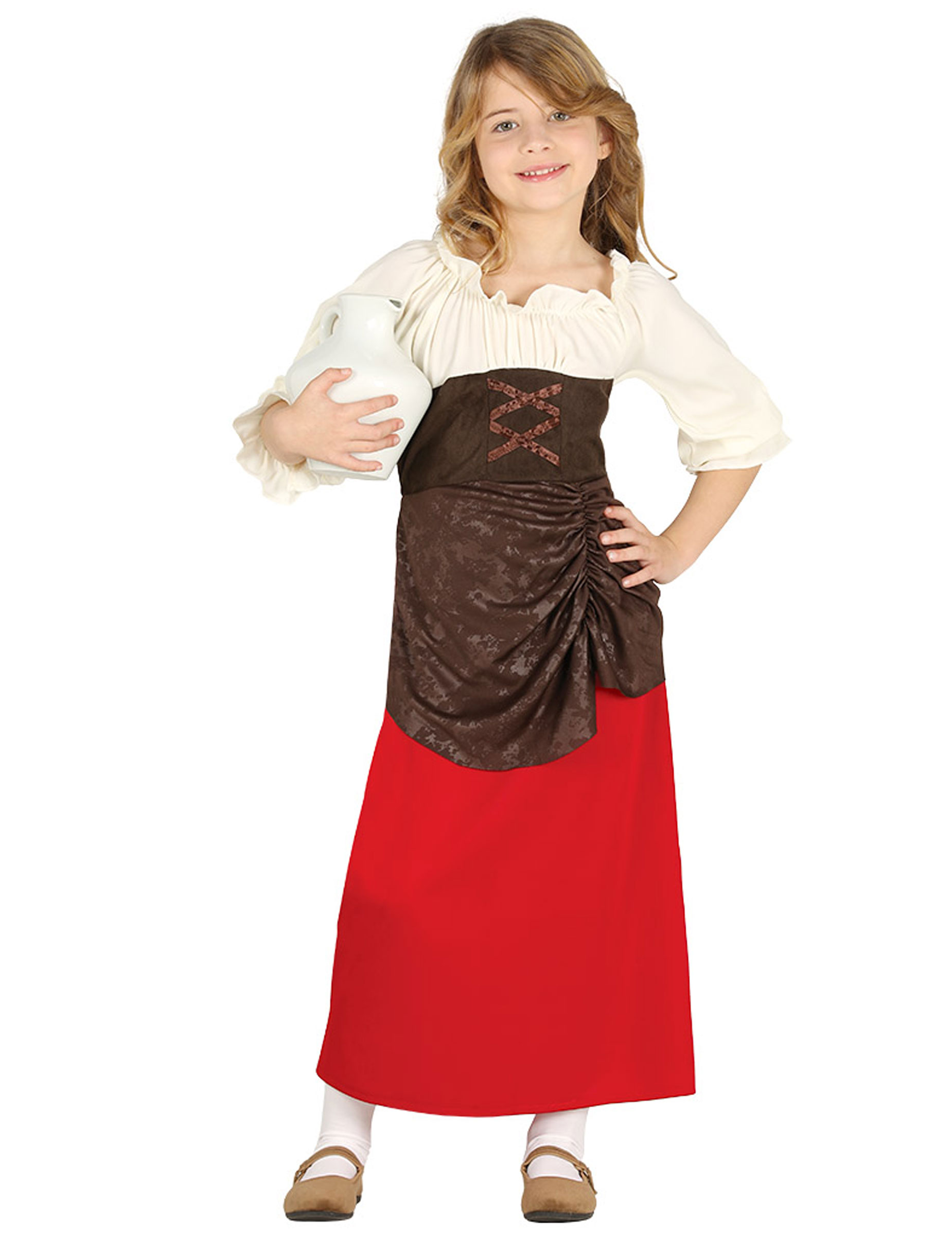 Déguisement tavernière médiévale fille