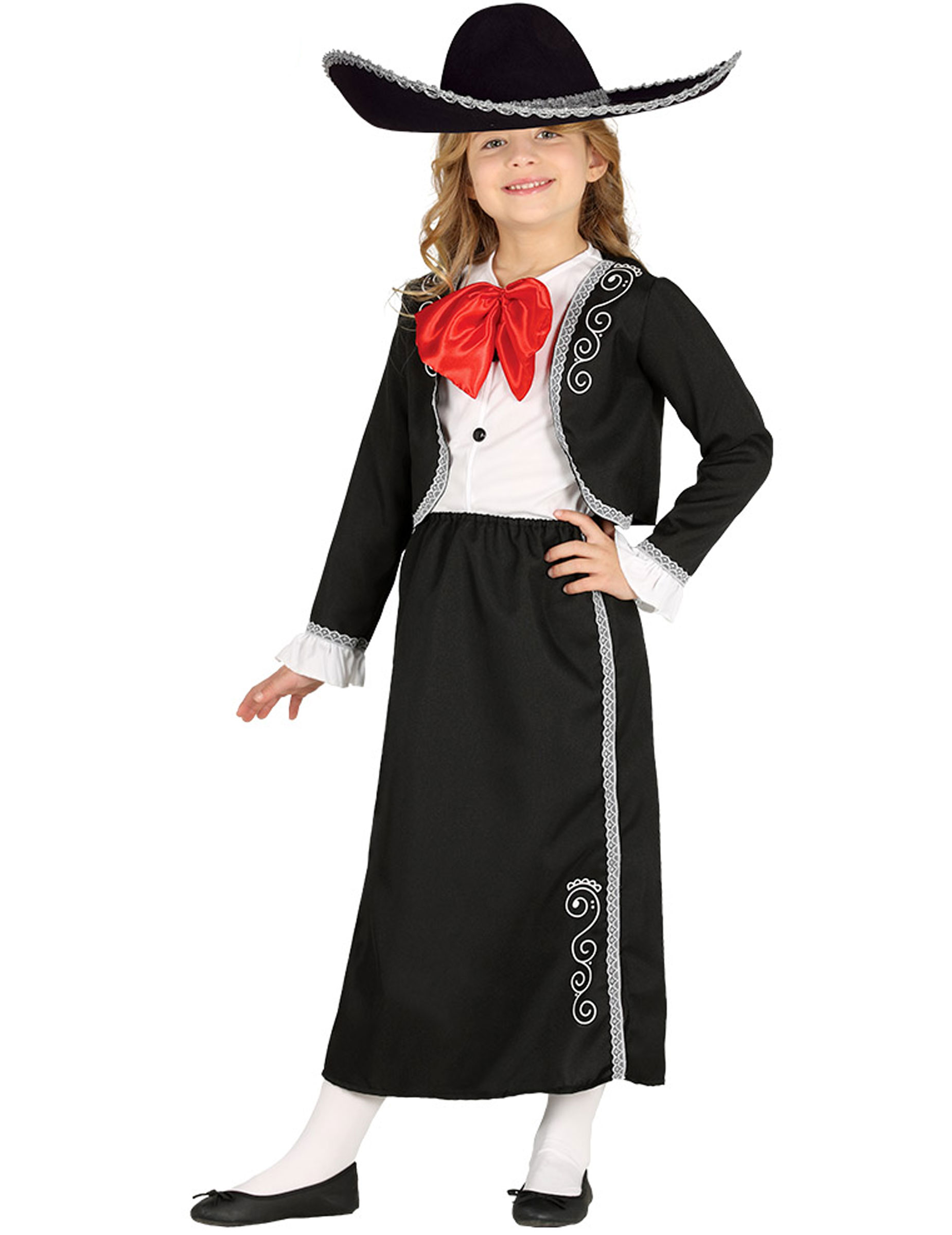 Déguisement mexicaine noir fille