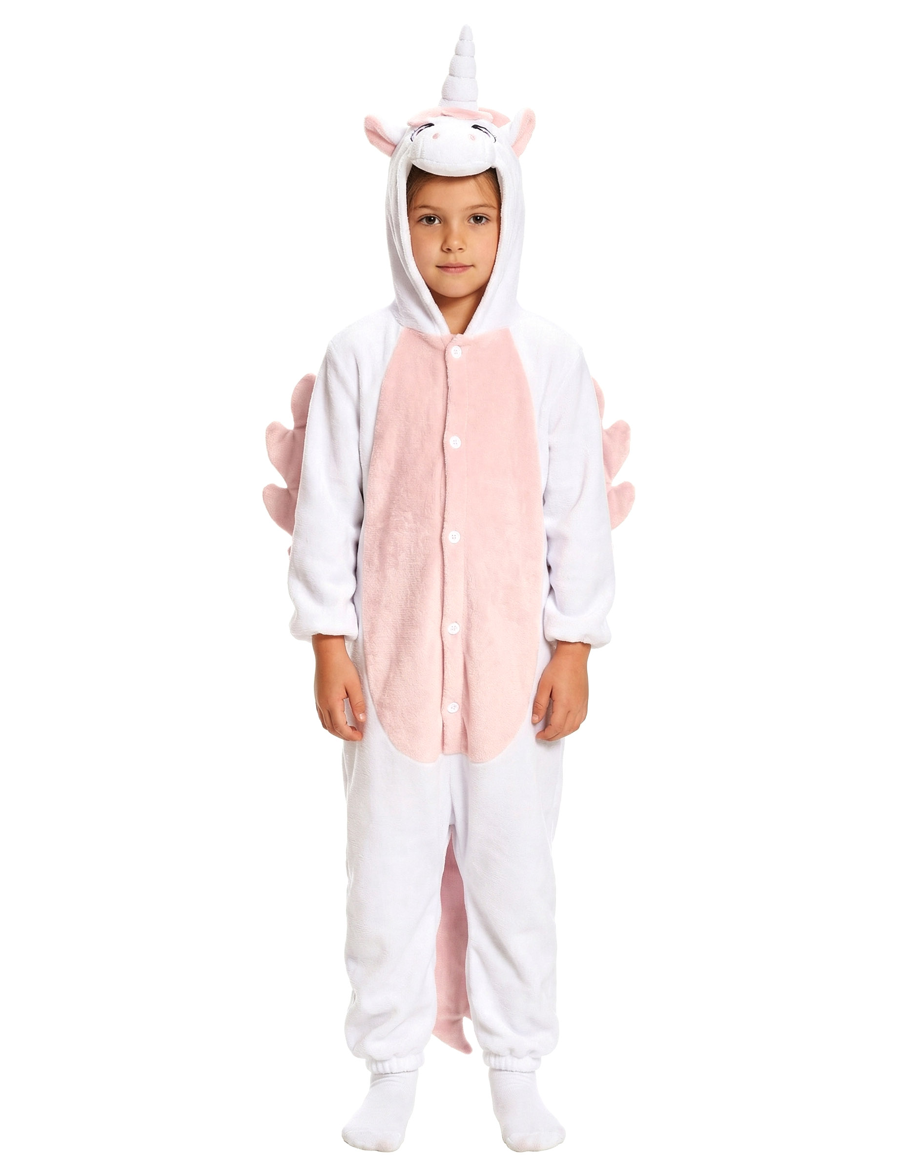 Combinaison licorne blanche et rose enfant