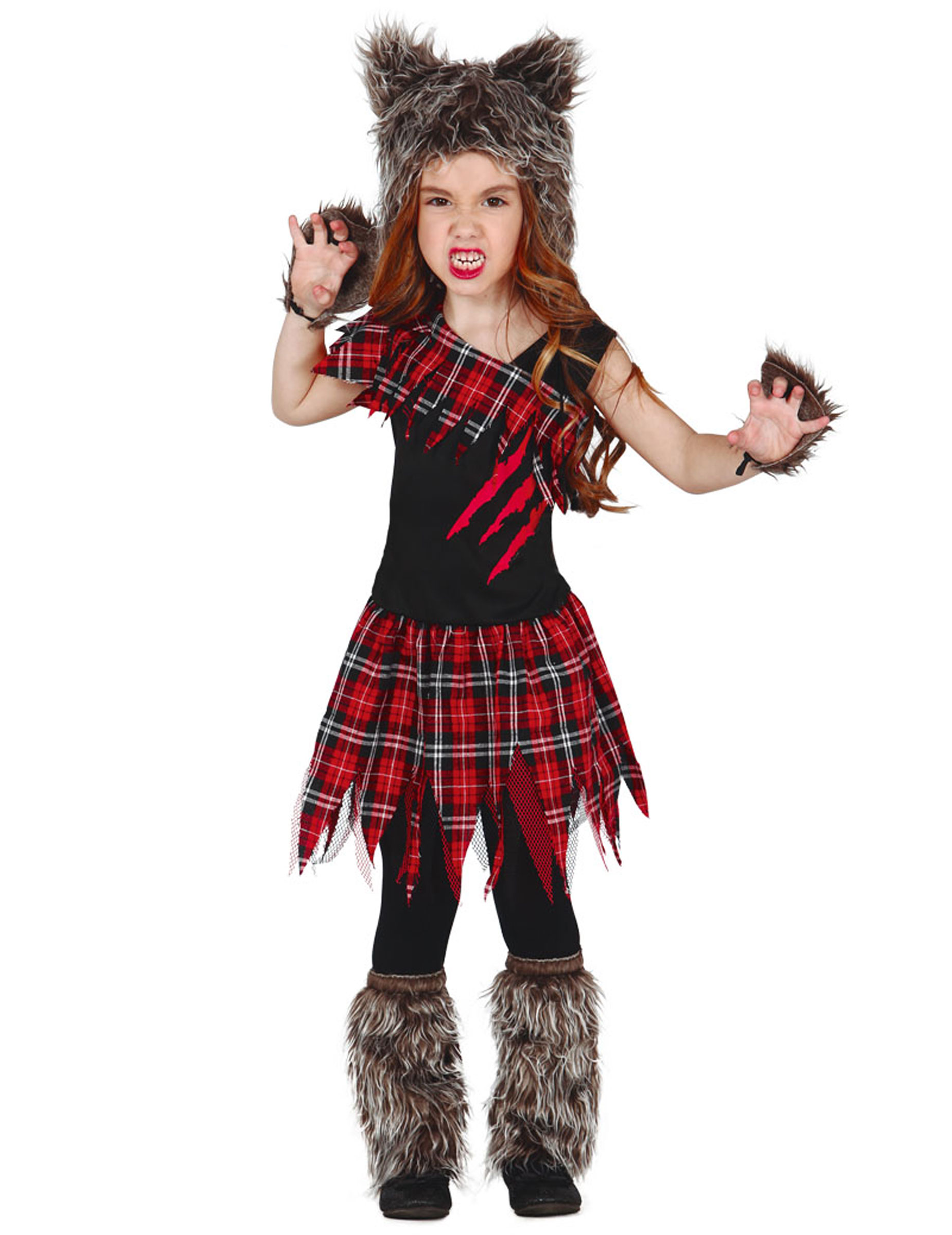 Déguisement loup-garou du campus fille Halloween