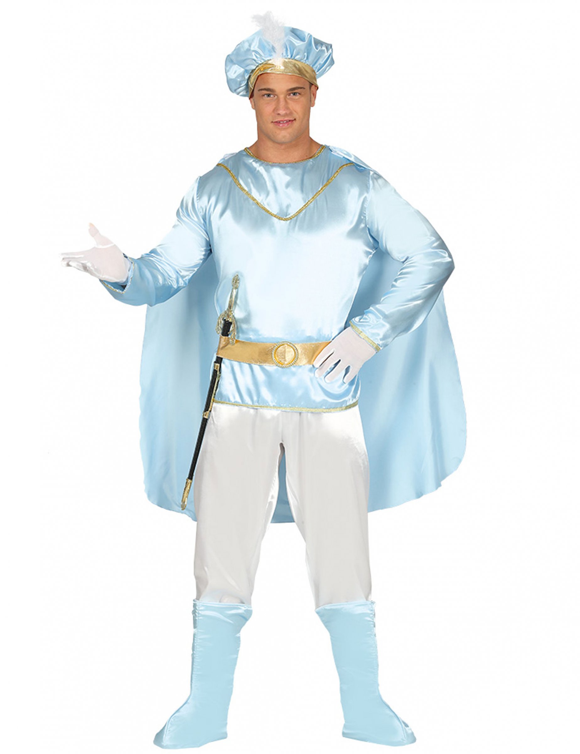 Déguisement prince turquoise homme
