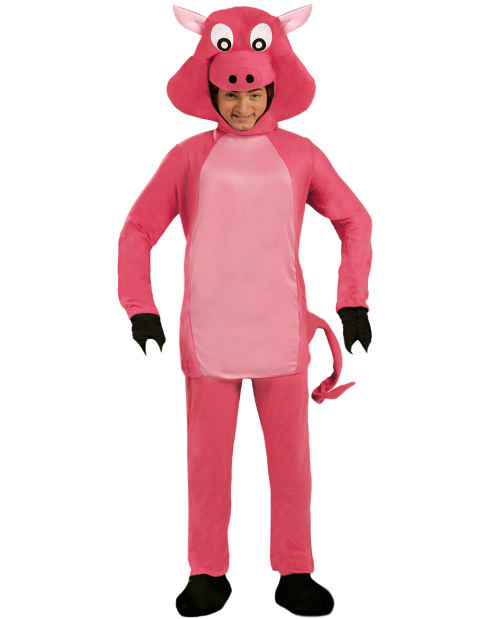 Déguisement cochon grosse tête adulte