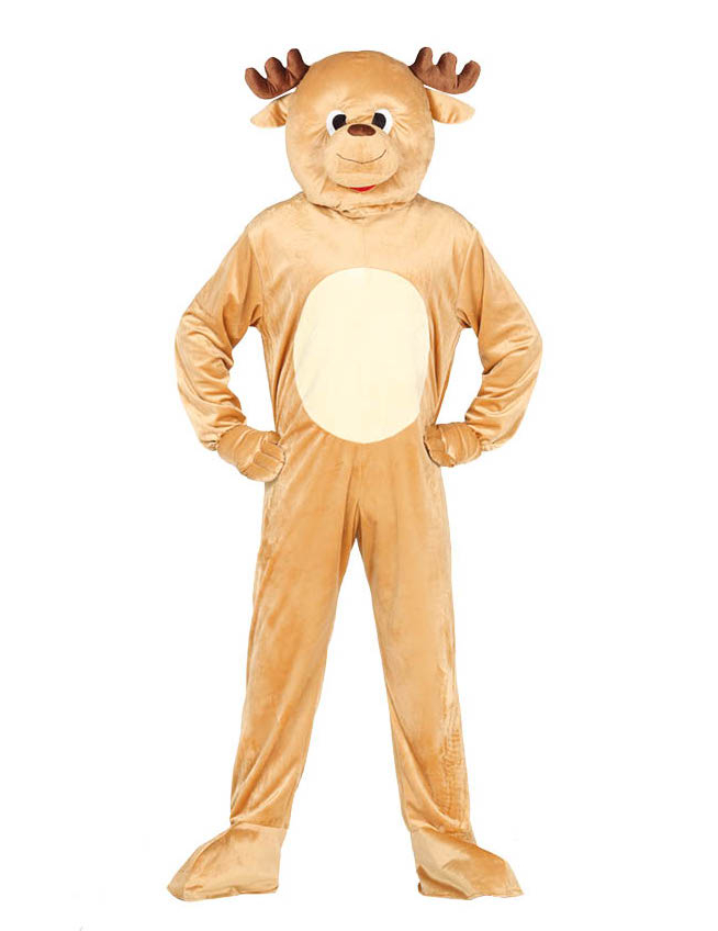 Déguisement mascotte renne adulte Noël
