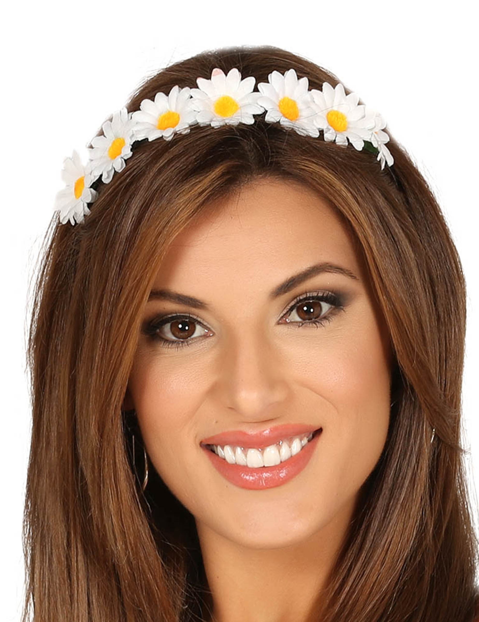 Diadème marguerites femme
