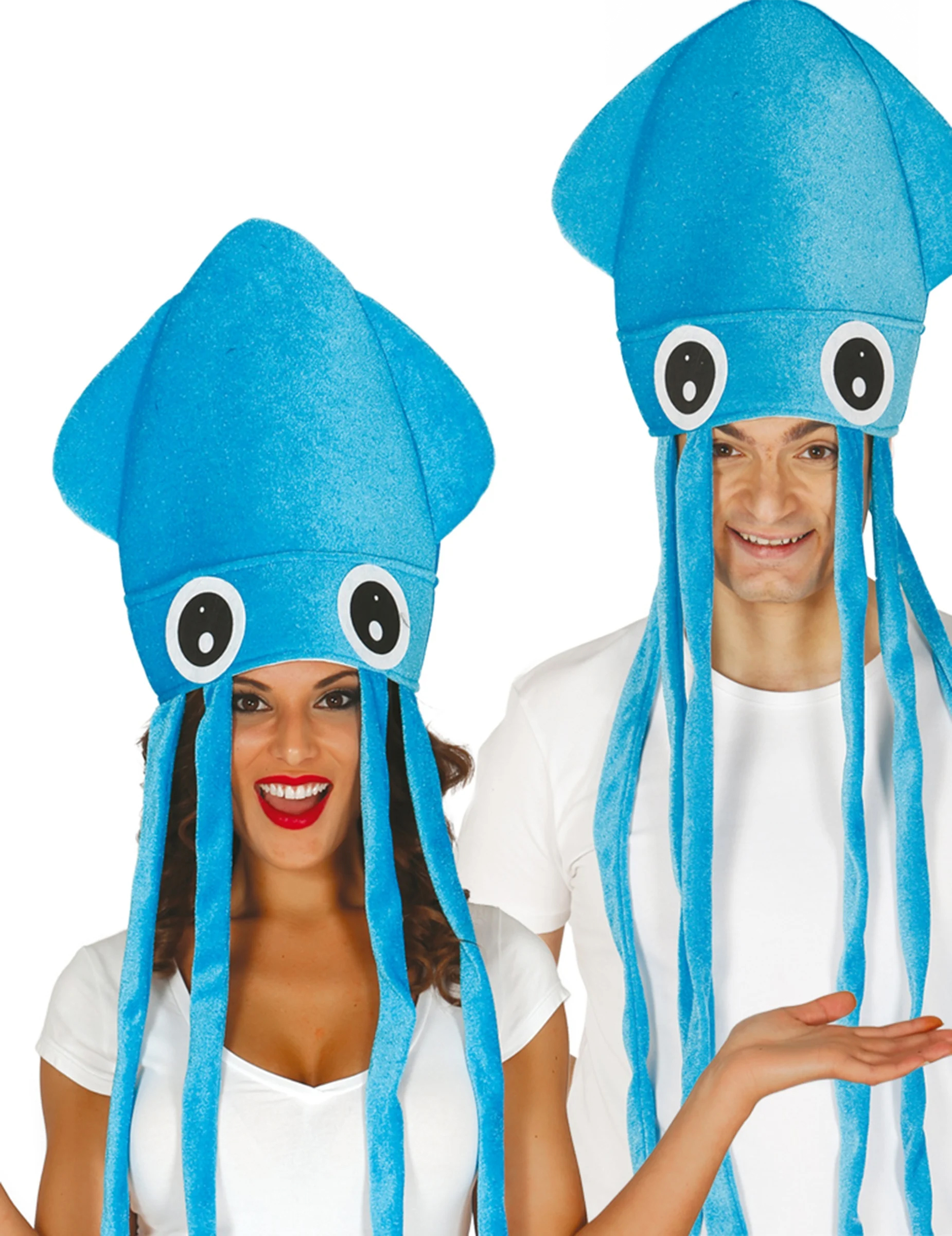 Chapeau calamar bleu adulte