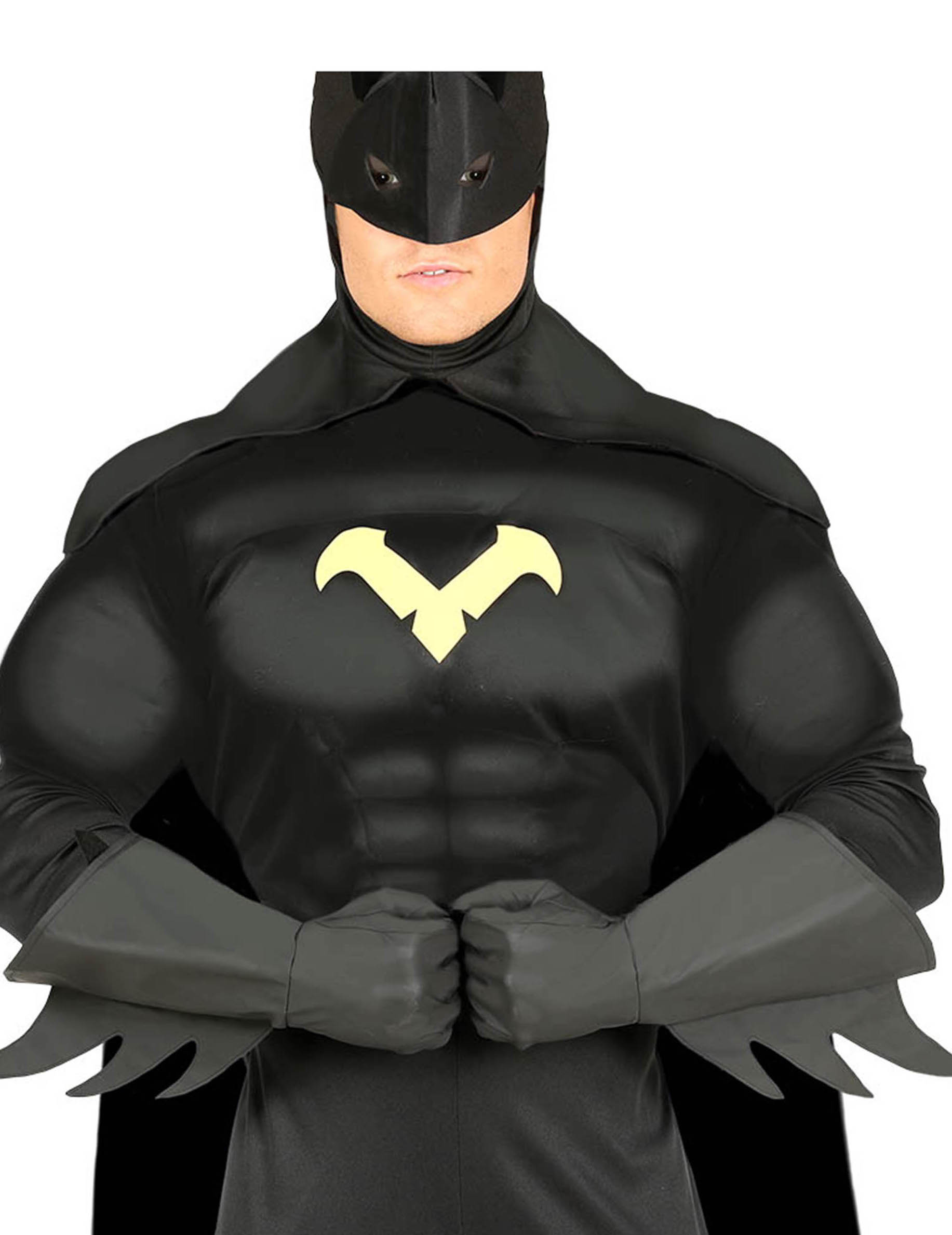 Gants super héros noir adulte