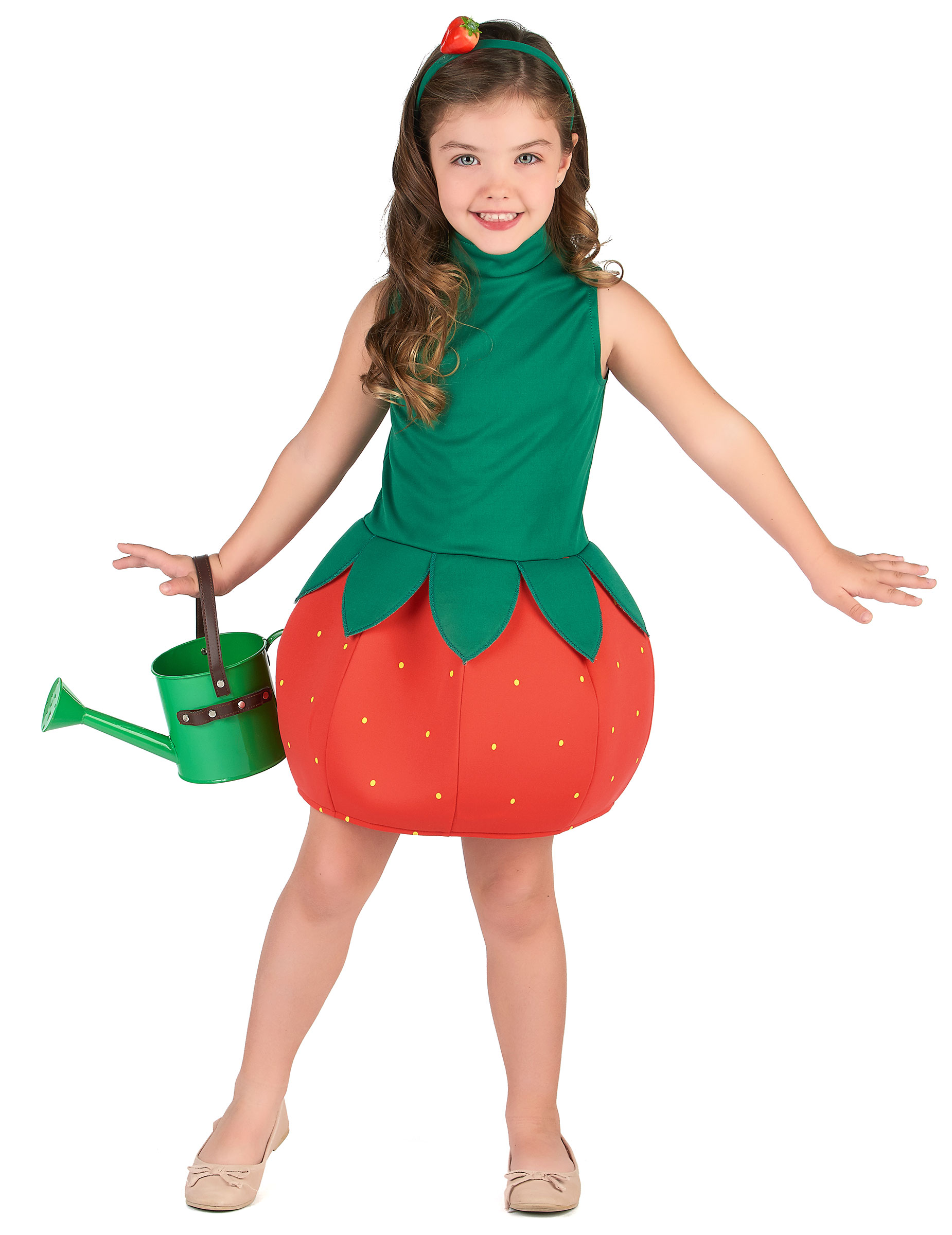 Déguisement robe fraise fille