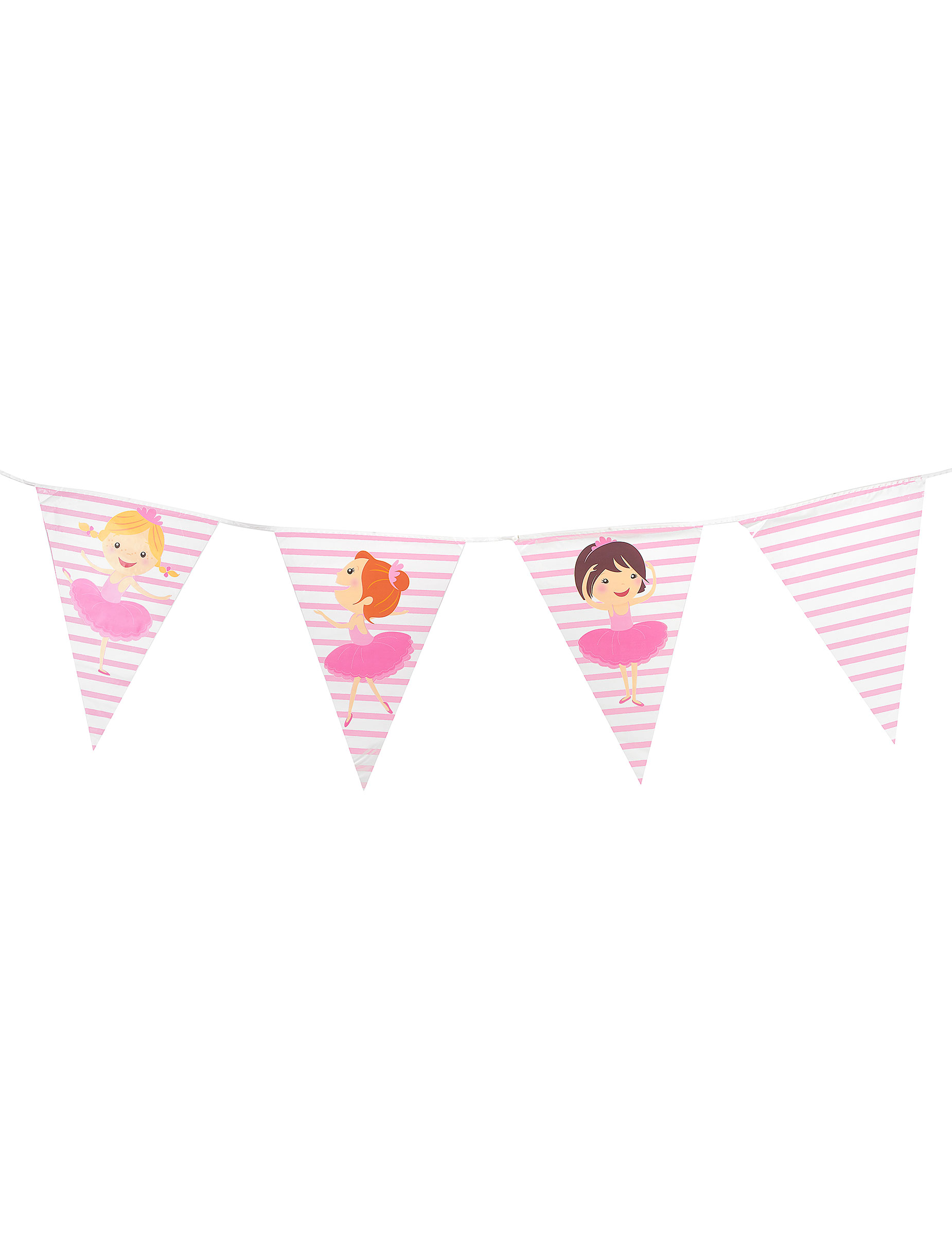 Guirlande en plastique fanions ballerines 270 cm
