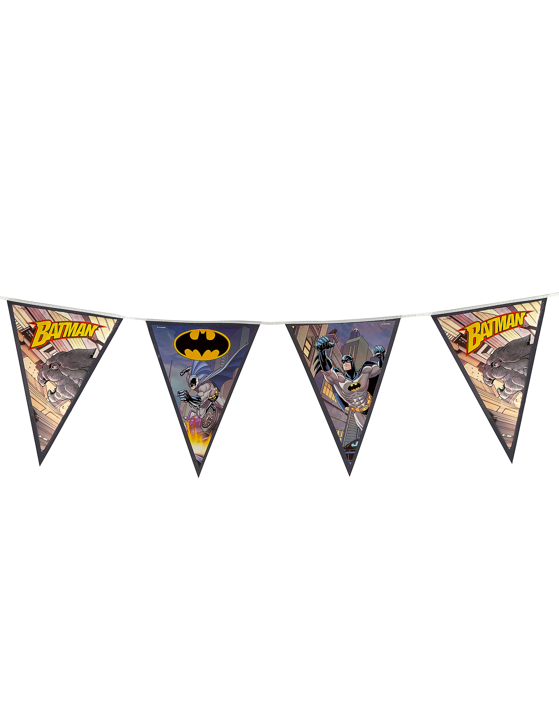 Guirlande en plastique fanions Batman 270 cm