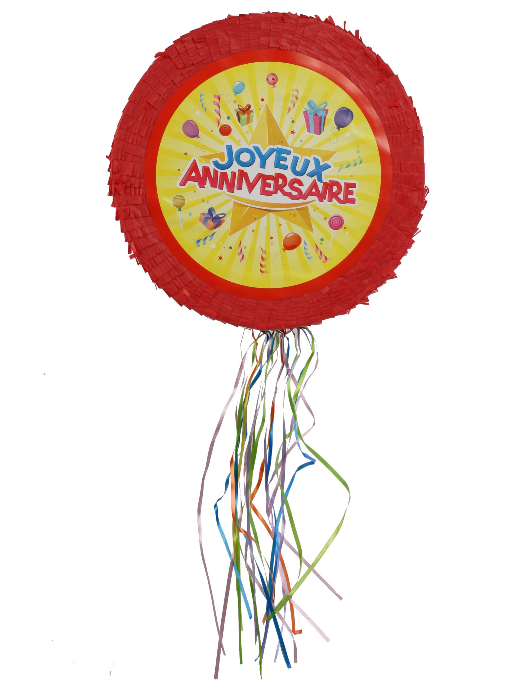 Piñata classique Joyeux Anniversaire 50 cm