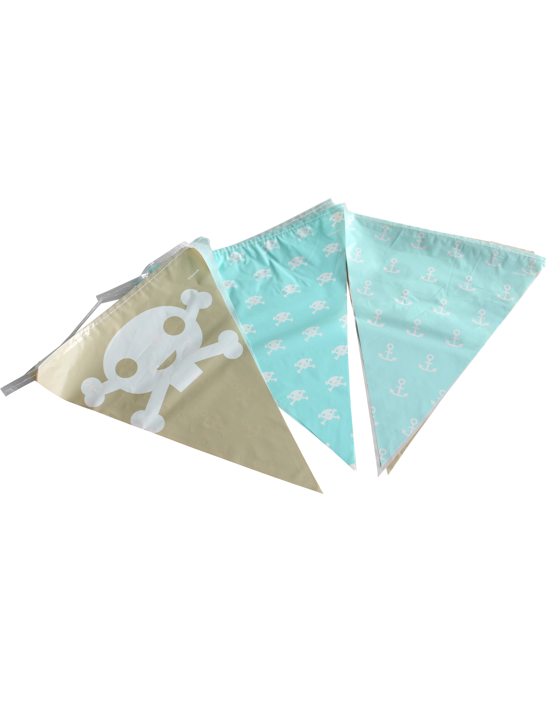 Guirlande en plastique fanions pirate 270 cm