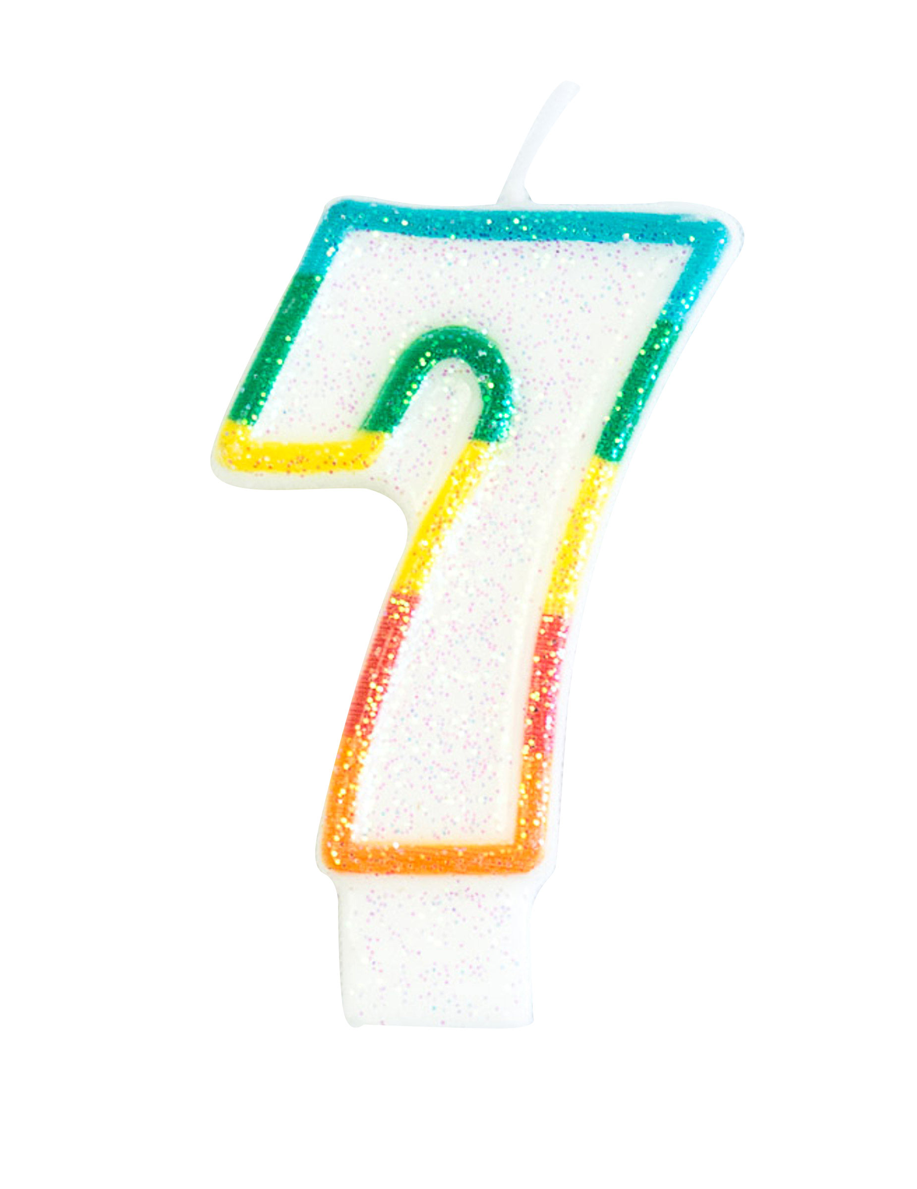 Bougie d'anniversaire chiffre 7 7,5 cm