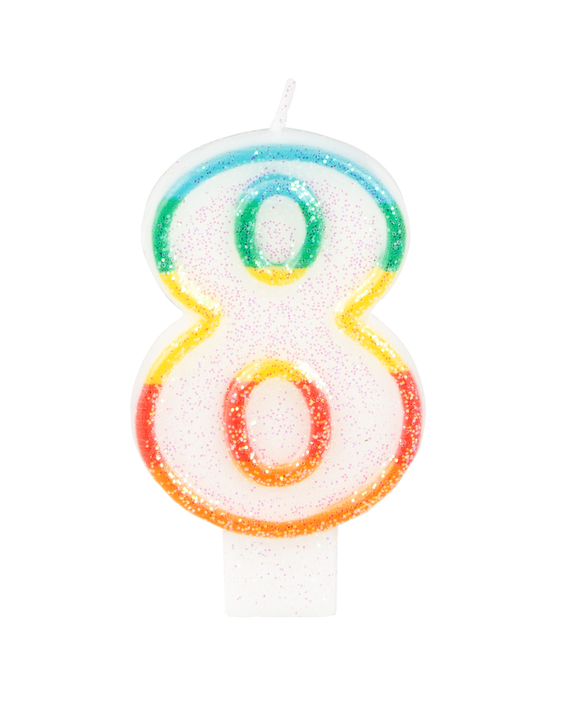 Bougie d'anniversaire chiffre 8 7,5 cm