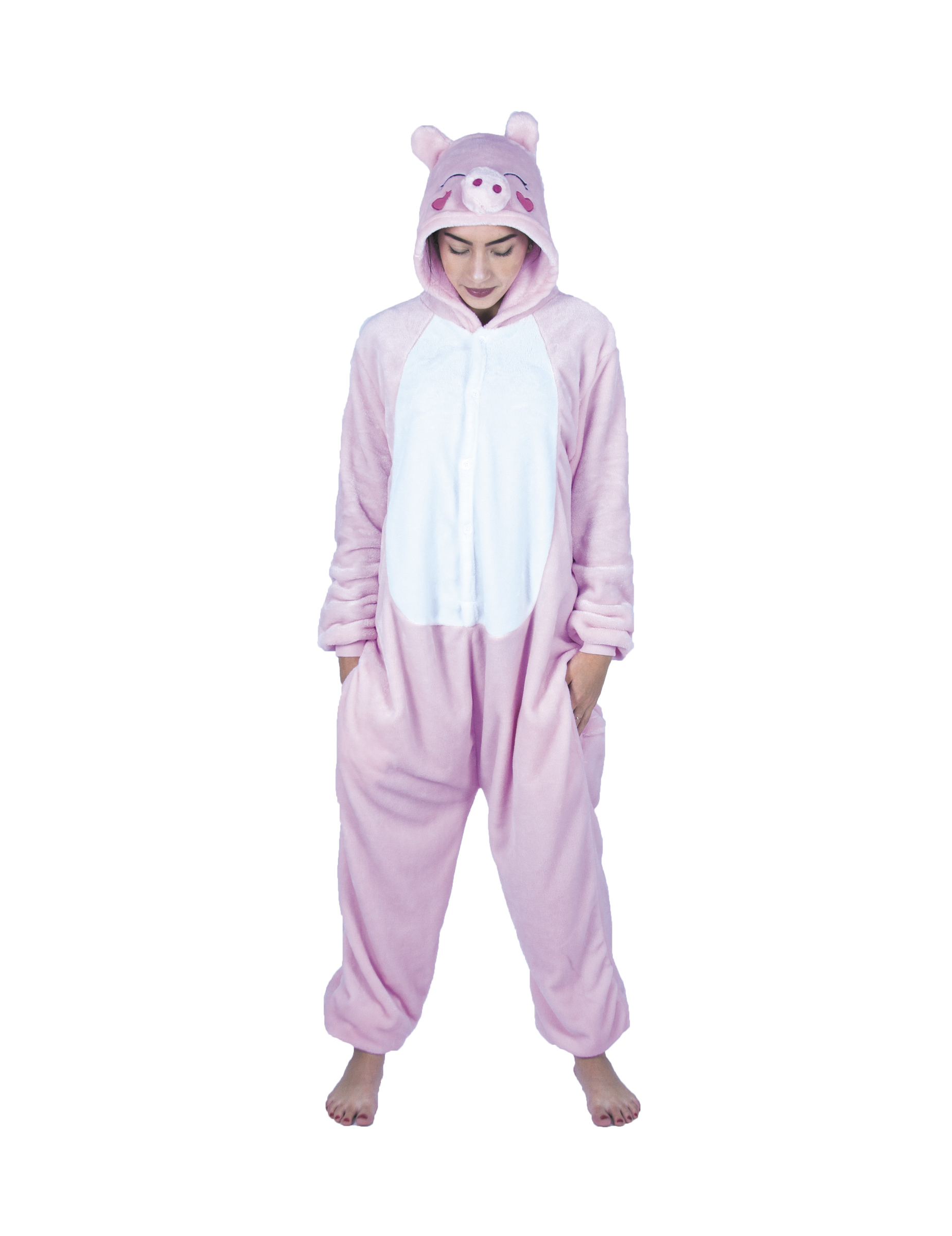 Déguisement combinaison cochon kawaï adulte