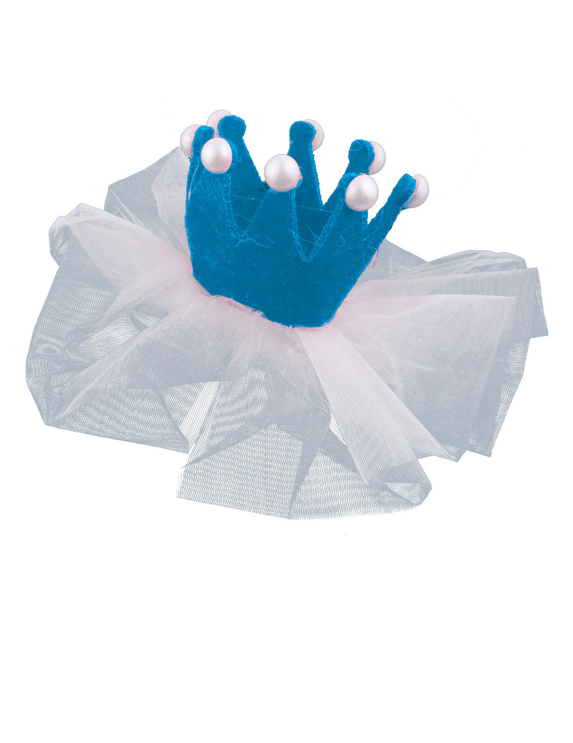 Mini clip princesse bleue 13 X 5 cm