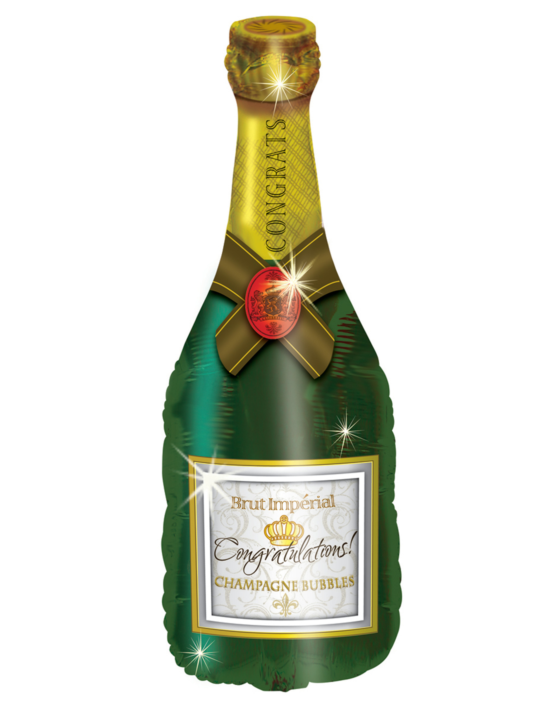 Ballon aluminium bouteille de champagne 94 cm